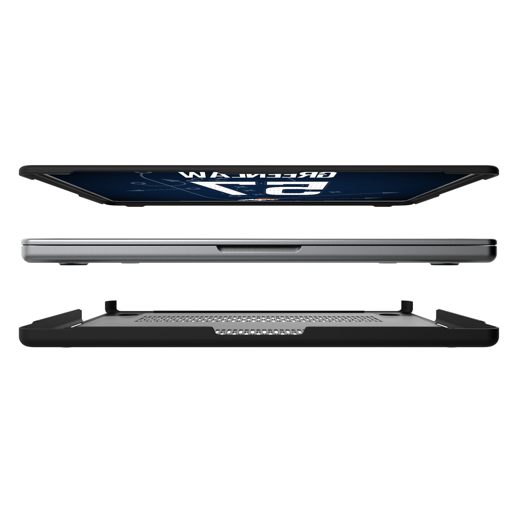 Dre Greenlaw Denver Broncos 57 Game Tactic Laptop Case for Apple MacBook - Sports Gifts, Sports Memorabilia, Sports Collectibles, Fan Shop