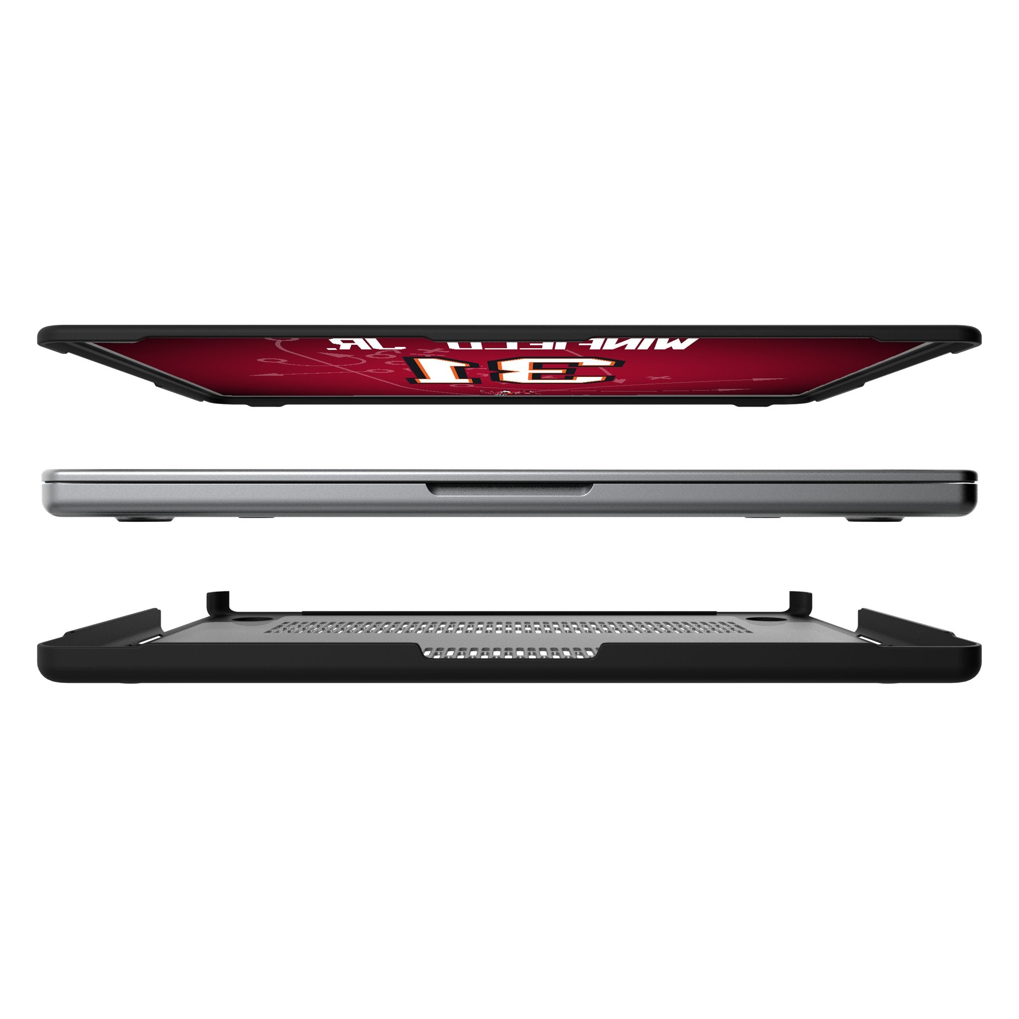 Antoine Winfield Jr. Tampa Bay Buccaneers 31 Game Tactic Laptop Case for Apple MacBook - Sports Gifts, Sports Memorabilia, Sports Collectibles, Fan Shop