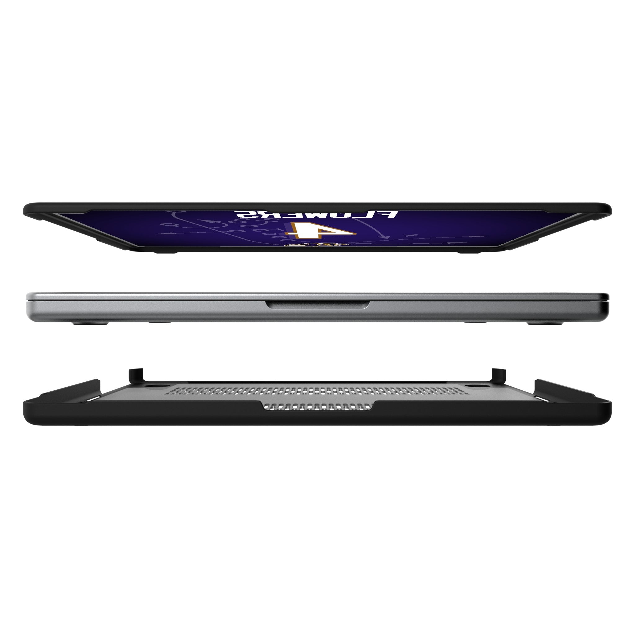 Zay Flowers Baltimore Ravens 4 Game Tactic Laptop Case for Apple MacBook - Sports Gifts, Sports Memorabilia, Sports Collectibles, Fan Shop