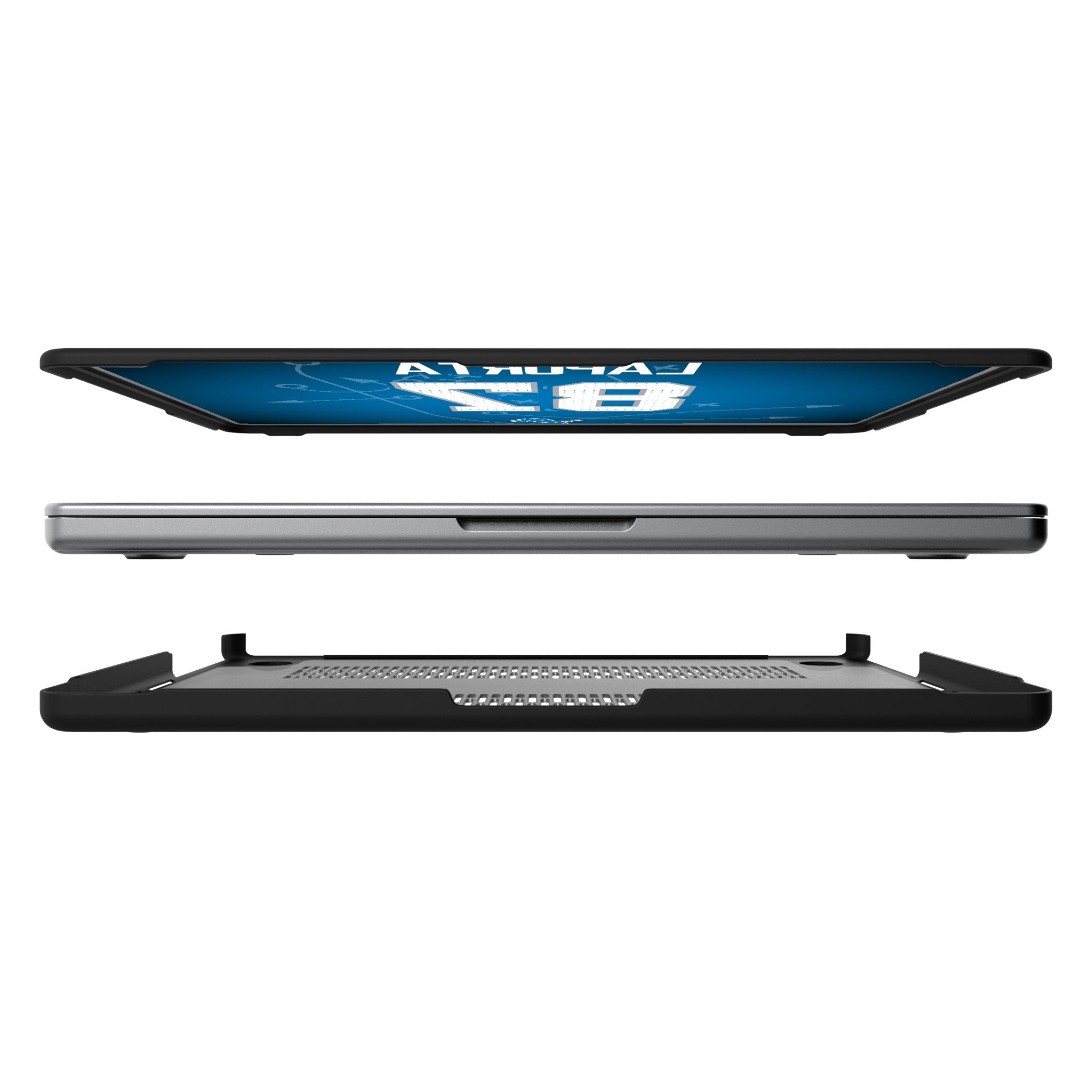 Sam LaPorta Detroit Lions 87 Game Tactic Laptop Case for Apple MacBook - Sports Gifts, Sports Memorabilia, Sports Collectibles, Fan Shop