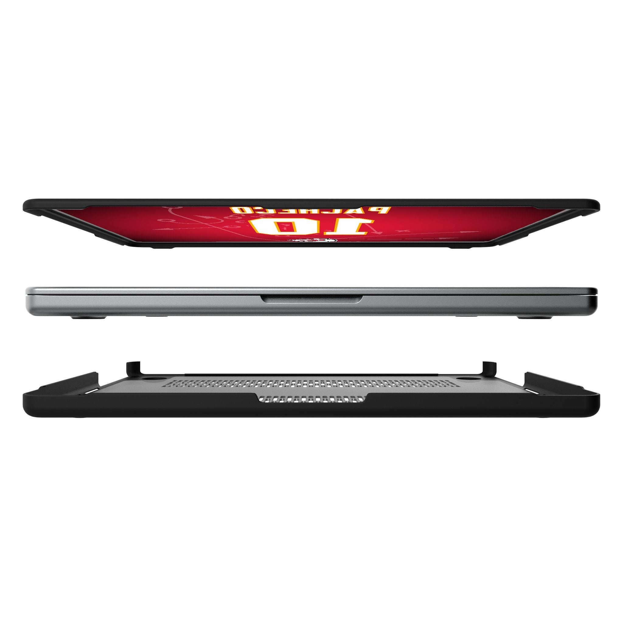 Isiah Pacheco Kansas City Chiefs 10 Game Tactic Laptop Case for Apple MacBook - Sports Gifts, Sports Memorabilia, Sports Collectibles, Fan Shop