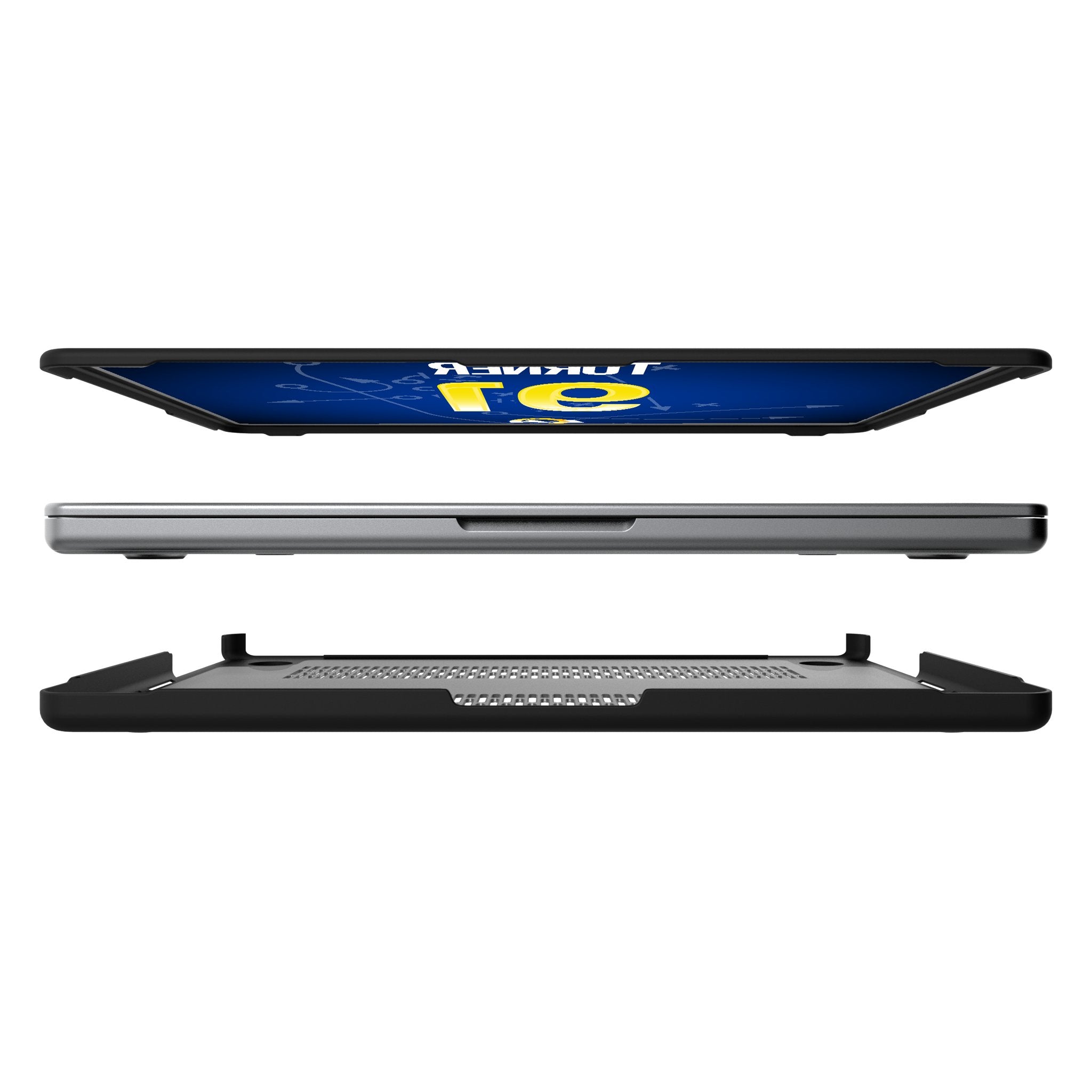 Kobie Turner Los Angeles Rams 91 Game Tactic Laptop Case for Apple MacBook - Sports Gifts, Sports Memorabilia, Sports Collectibles, Fan Shop