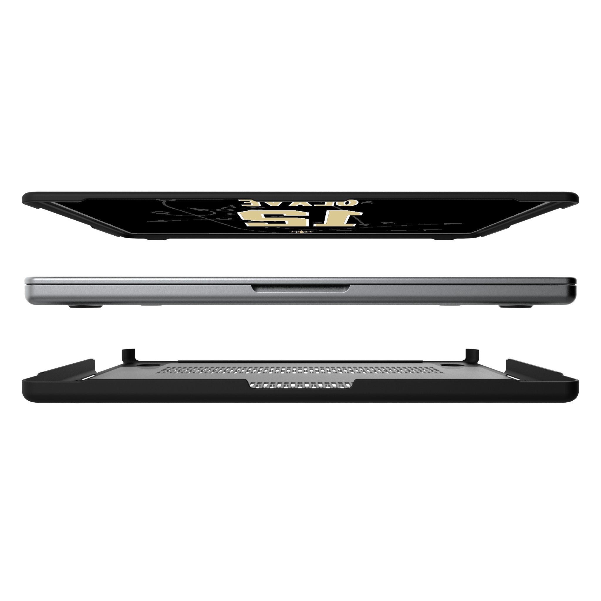 Chris Olave New Orleans Saints 12 Game Tactic Laptop Case for Apple MacBook - Sports Gifts, Sports Memorabilia, Sports Collectibles, Fan Shop