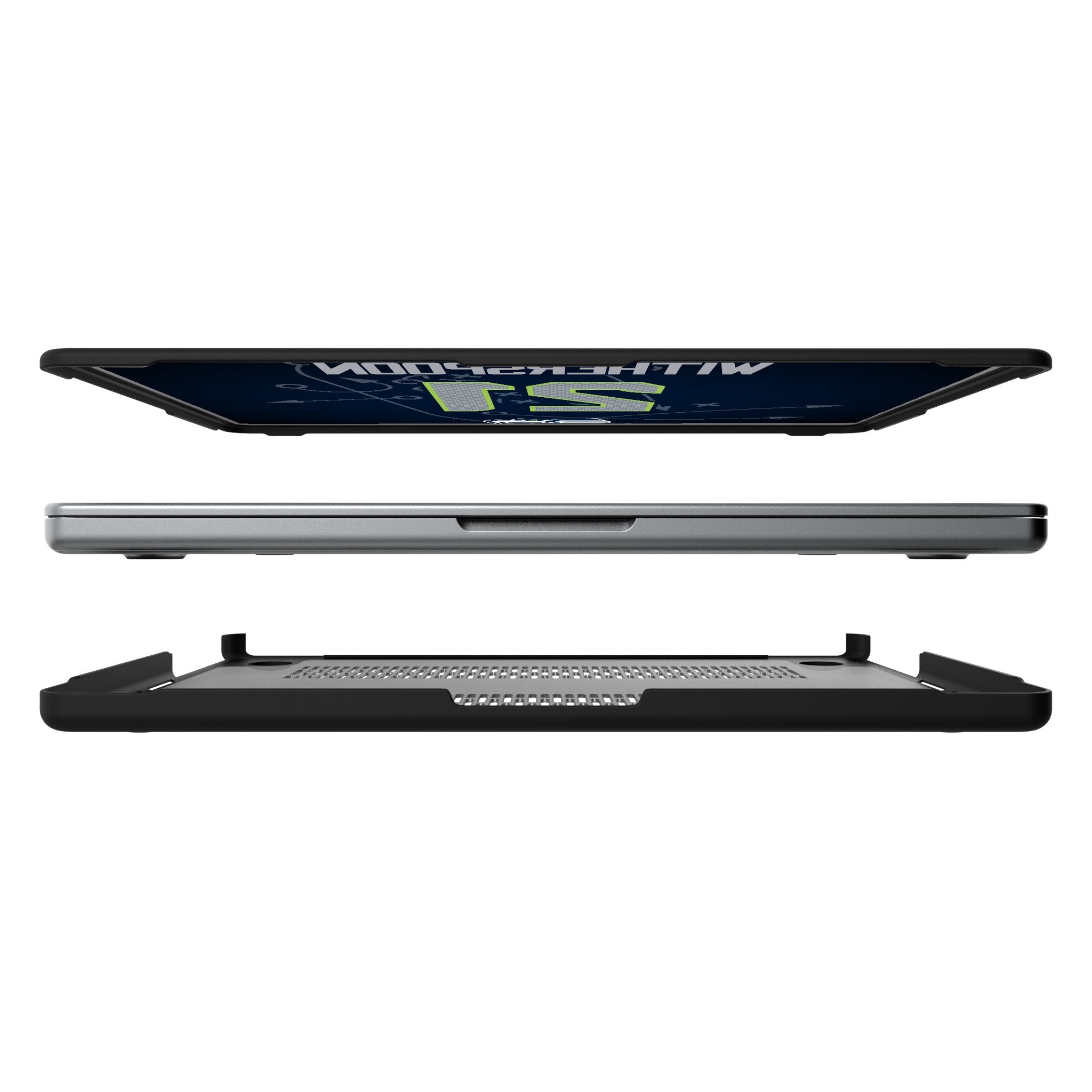 Devon Witherspoon Seattle Seahawks 21 Game Tactic Laptop Case for Apple MacBook - Sports Gifts, Sports Memorabilia, Sports Collectibles, Fan Shop