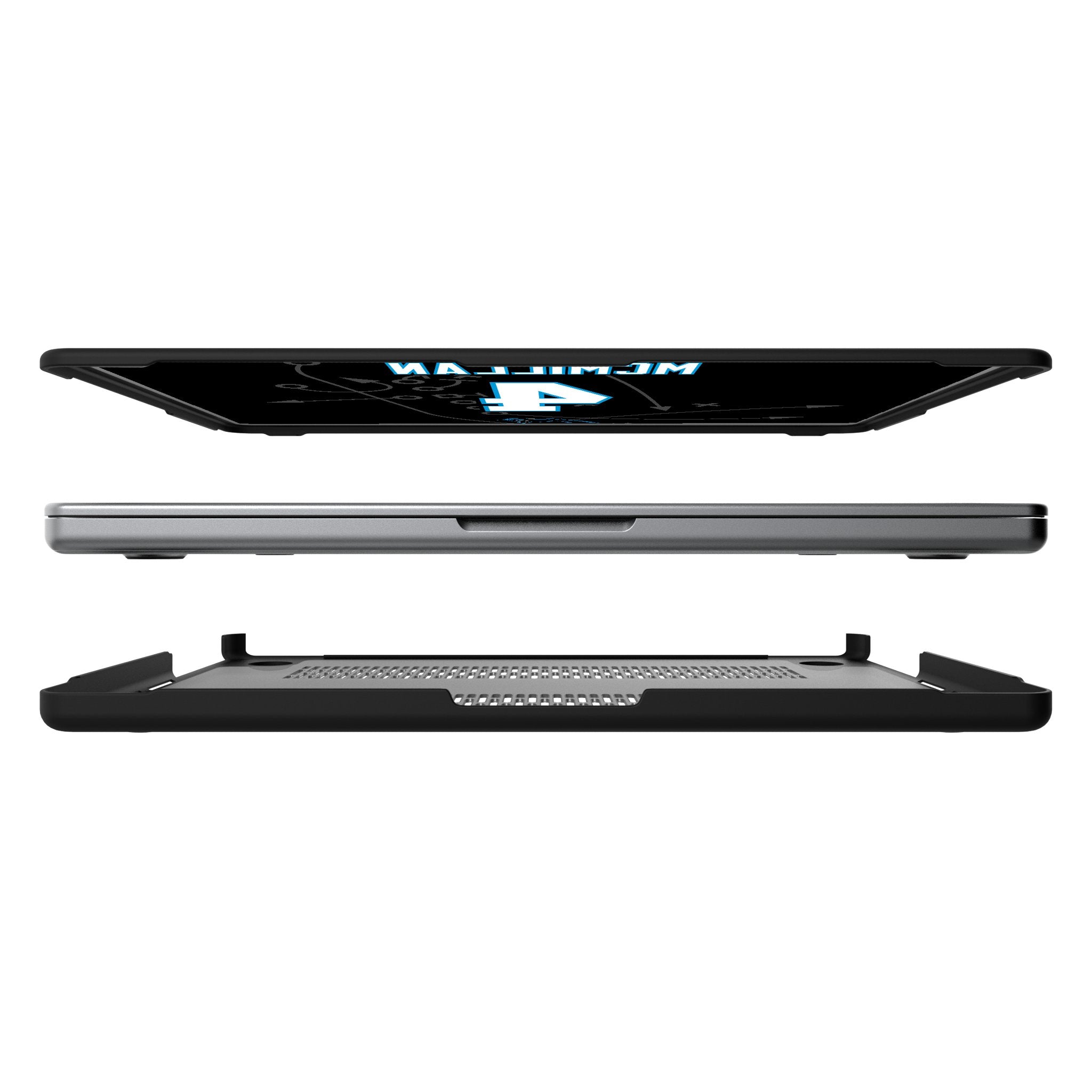 Tetairoa McMillan Carolina Panthers 4 Game Tactic Laptop Case for Apple MacBook - Sports Gifts, Sports Memorabilia, Sports Collectibles, Fan Shop