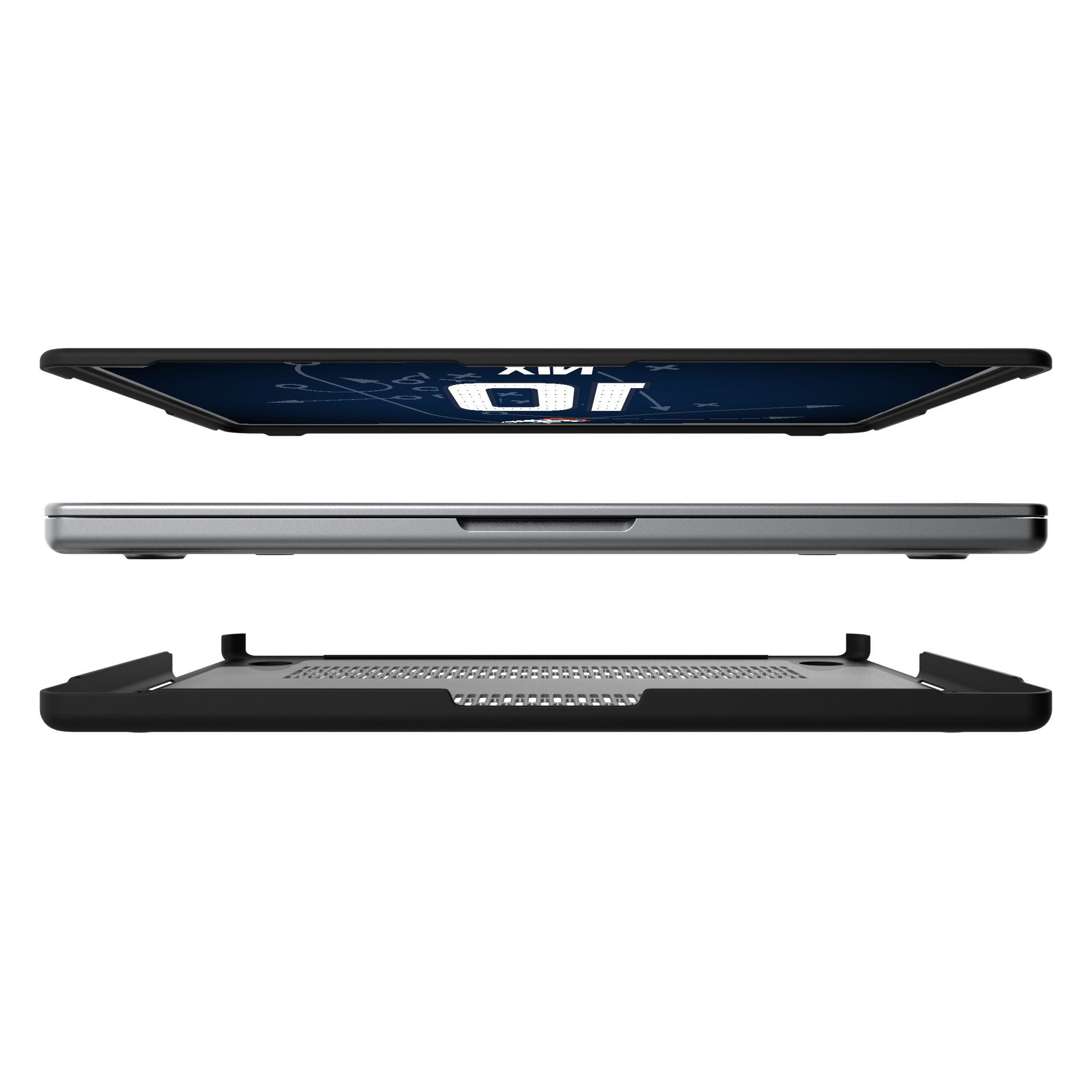 Bo Nix Denver Broncos 10 Game Tactic Laptop Case for Apple MacBook - Sports Gifts, Sports Memorabilia, Sports Collectibles, Fan Shop