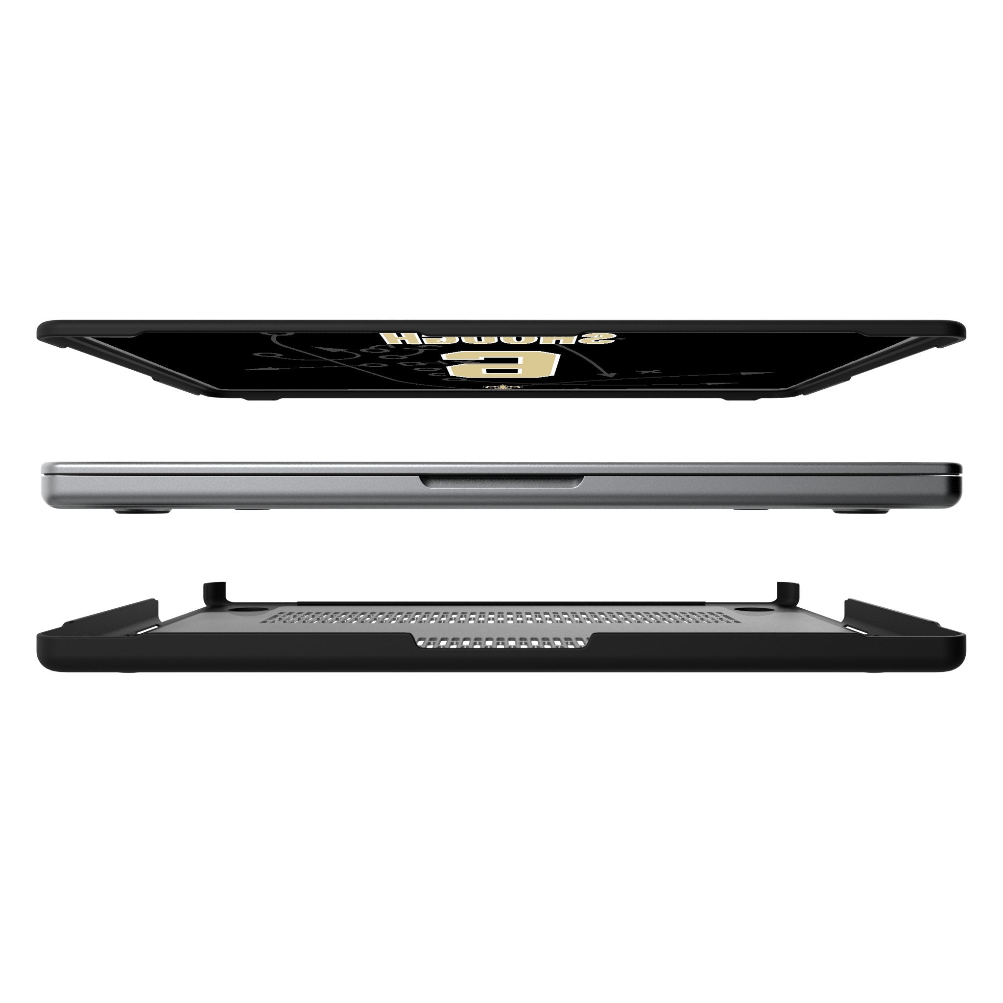 Tyler Shough New Orleans Saints 6 Game Tactic Laptop Case for Apple MacBook - Sports Gifts, Sports Memorabilia, Sports Collectibles, Fan Shop