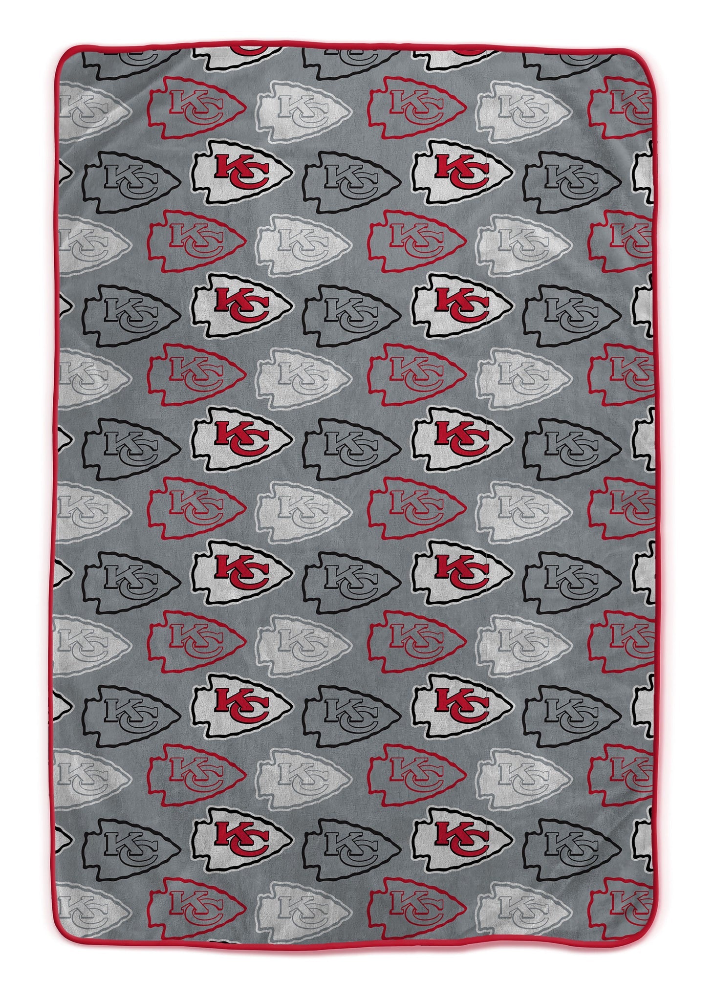Kansas City Chiefs - NFL Logo Roll Ultra Cozy Oversized 66x80 Blanket - Sports Gifts, Sports Memorabilia, Sports Collectibles, Fan Shop