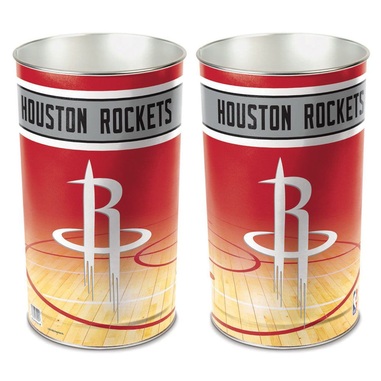 Houston Rockets Wastebasket 15 Inch - Special Order - Sports Collectibles, Sports Memorabilia, Sports Fan Shop, Sports Gifts