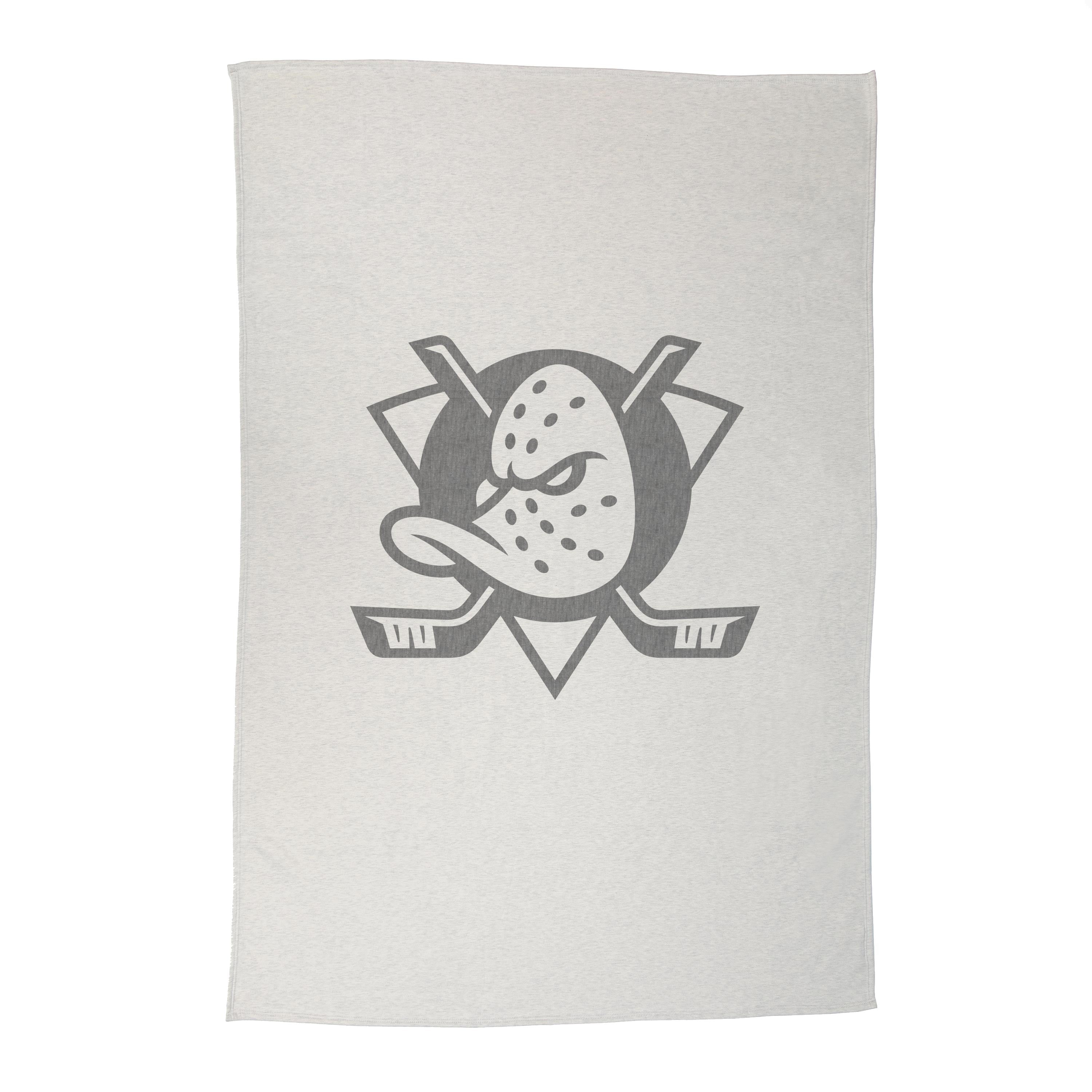 Anaheim Ducks Oversized Logo Sublimated Sweatshirt Blanket