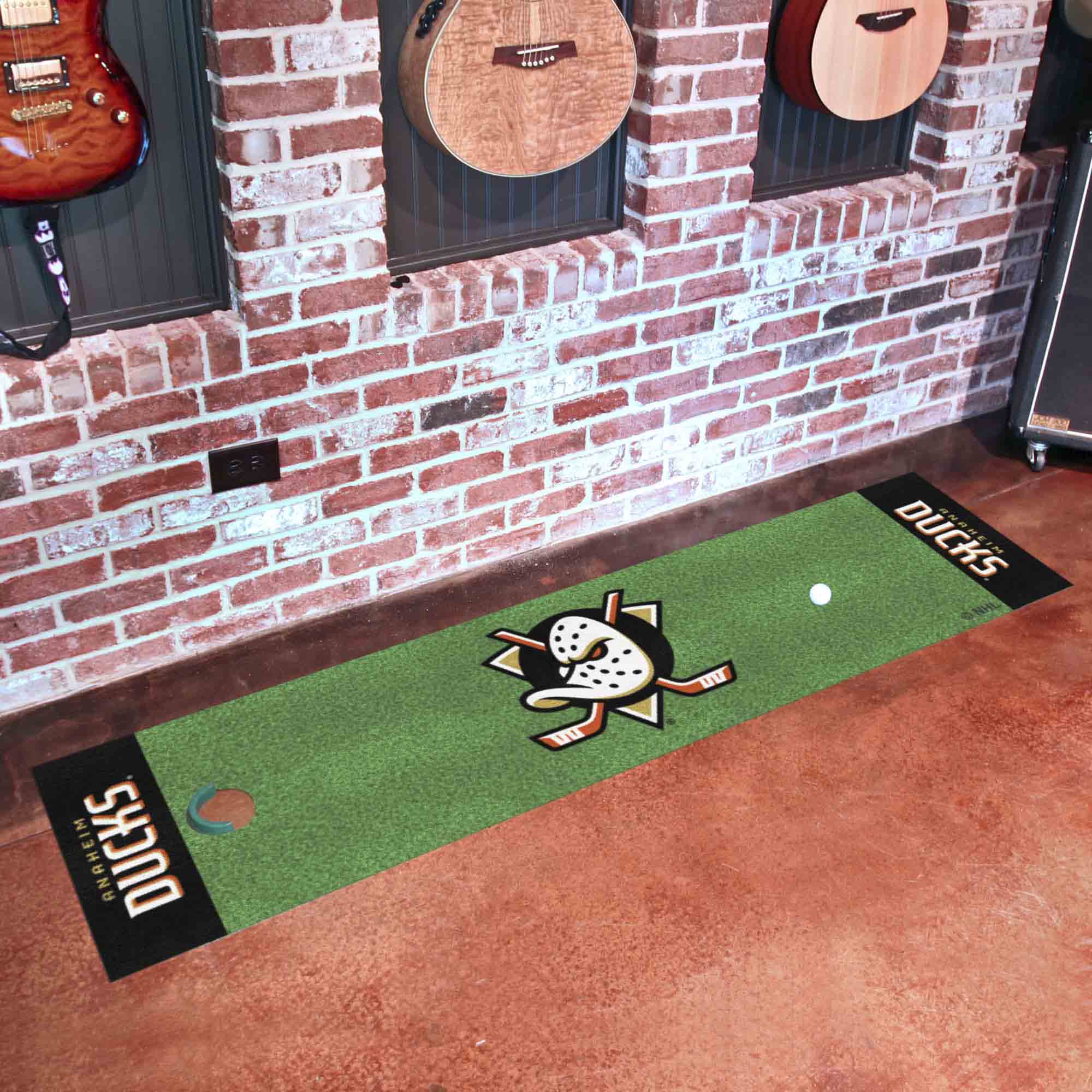 NHL - Anaheim Ducks Putting Green Mat - Sports Gifts, Sports Memorabilia, Sports Collectibles, Fan Shop