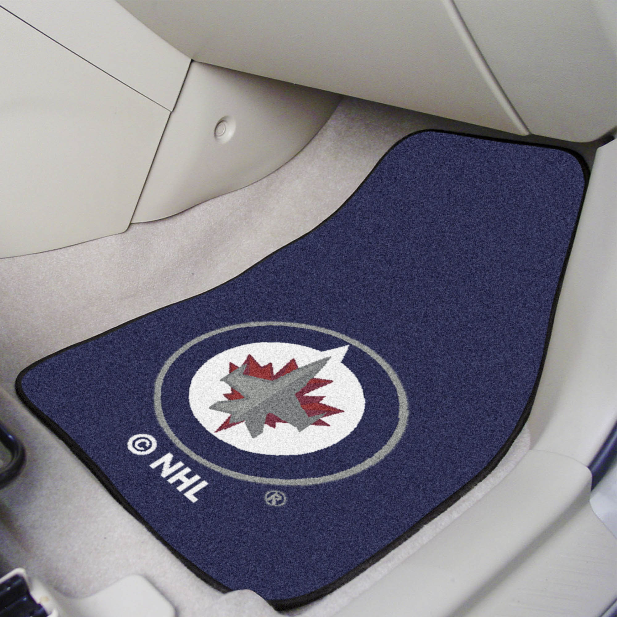 NHL - Winnipeg Jets 2-pc Carpet Car Mat Set - Sports Gifts, Sports Memorabilia, Sports Collectibles, Fan Shop