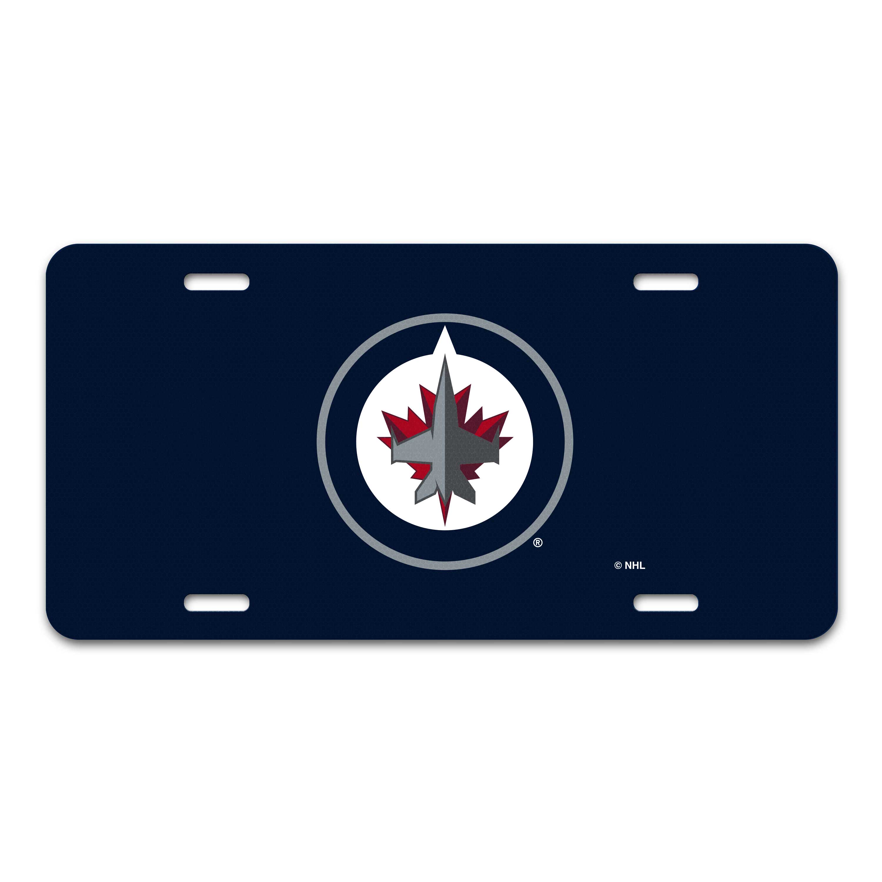 Winnipeg Jets Flat Metal License Plate
