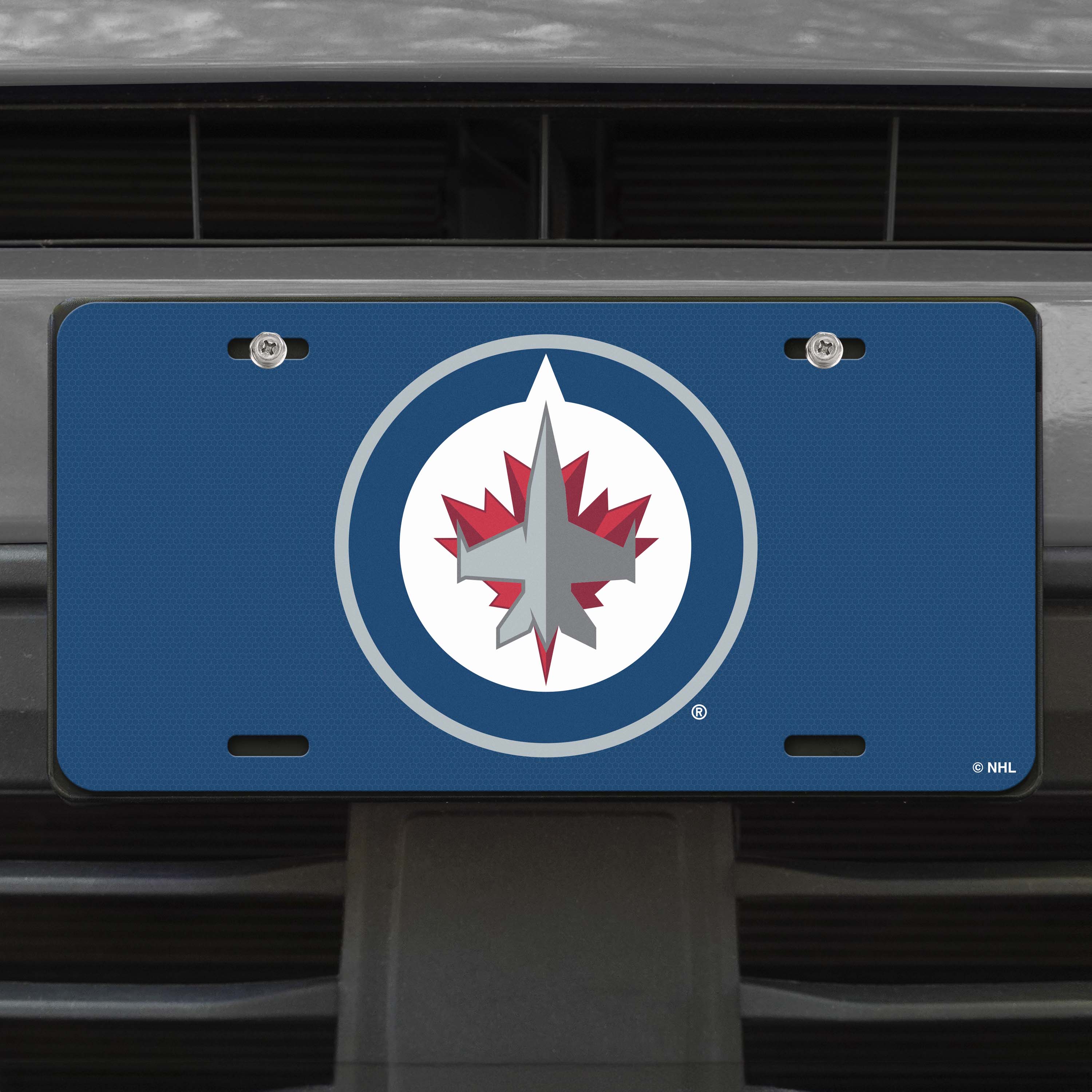 Winnipeg Jets Flat Metal License Plate - Sports Gifts, Sports Memorabilia, Sports Collectibles, Fan Shop