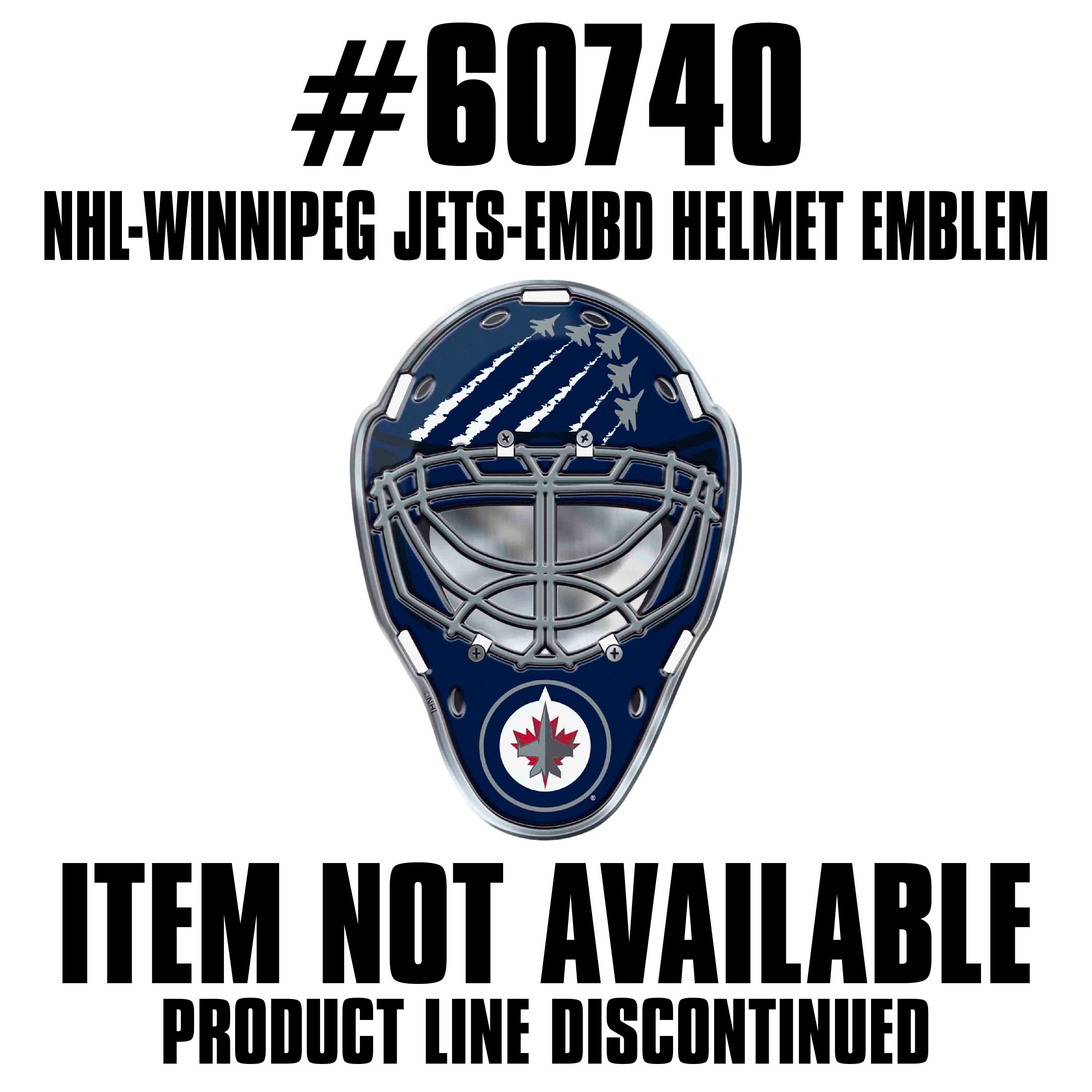NHL - Winnipeg Jets Embossed Helmet Emblem