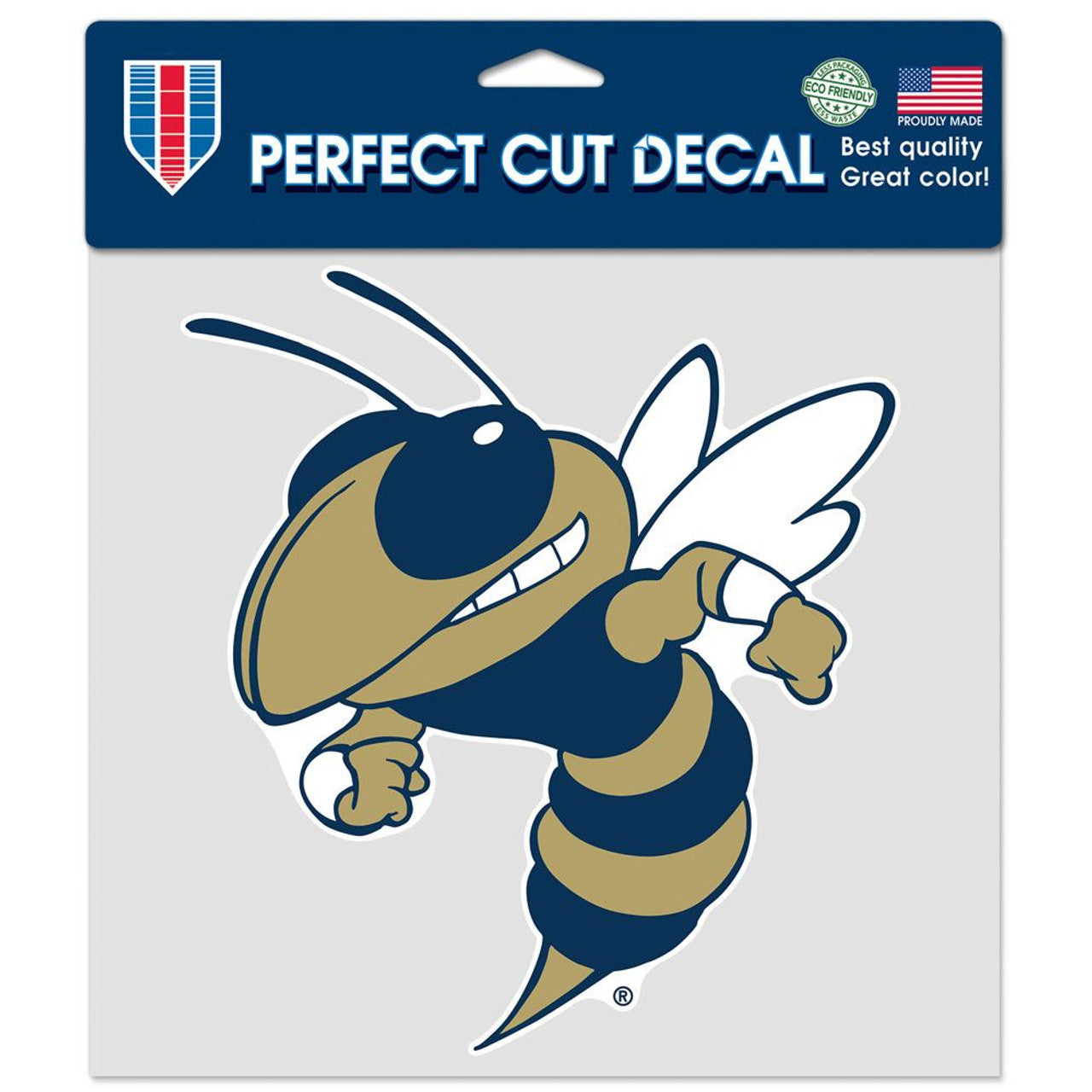 Georgia Tech Yellow Jackets Decal 8x8 Die Cut Color - Sports Collectibles, Sports Memorabilia, Sports Fan Shop, Sports Gifts