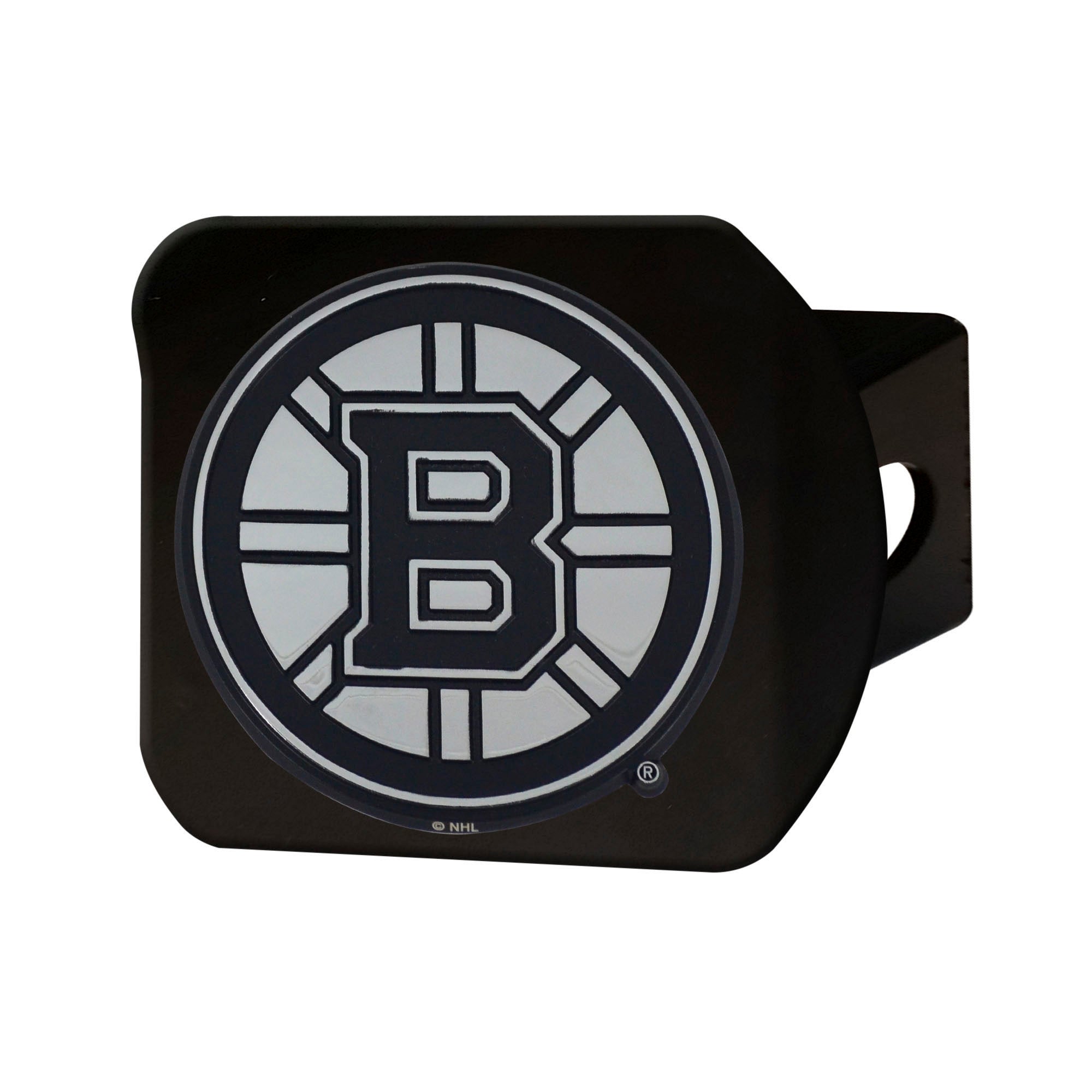 NHL - Boston Bruins Chrome on Black Hitch Cover