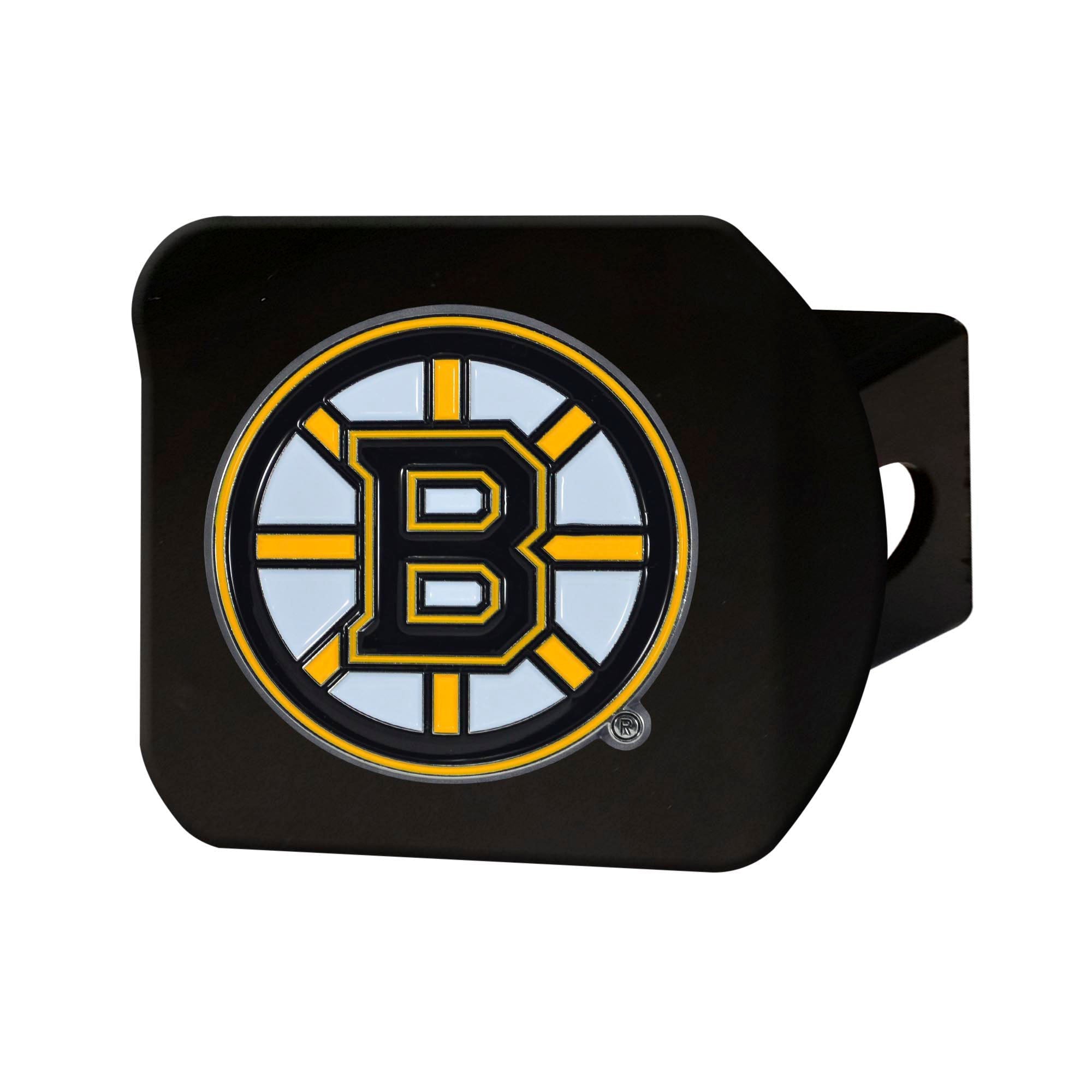 NHL - Boston Bruins Color on Black Hitch Cover