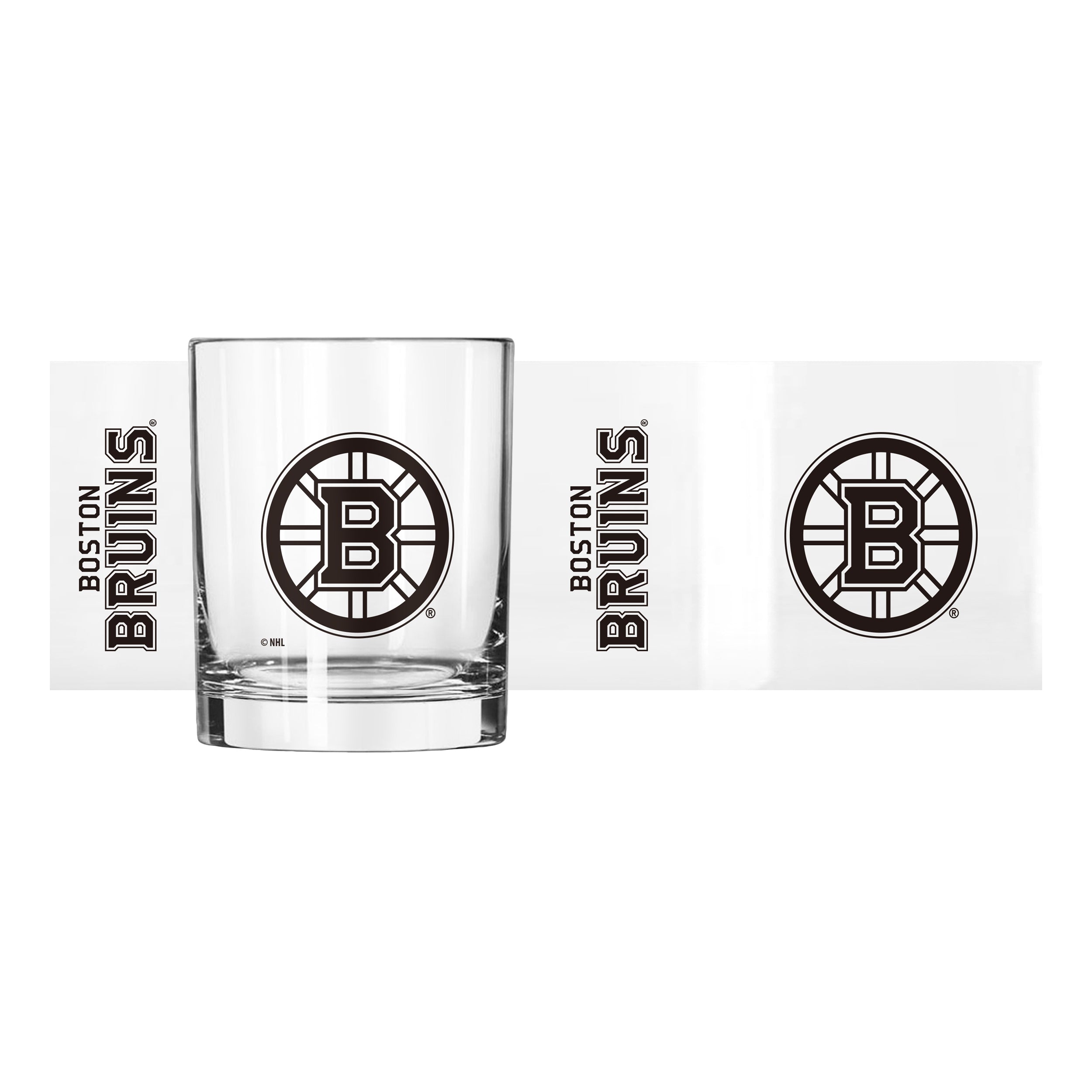 Boston Bruins 14oz Gameday Rocks Glass - Sports Gifts, Sports Memorabilia, Sports Collectibles, Fan Shop
