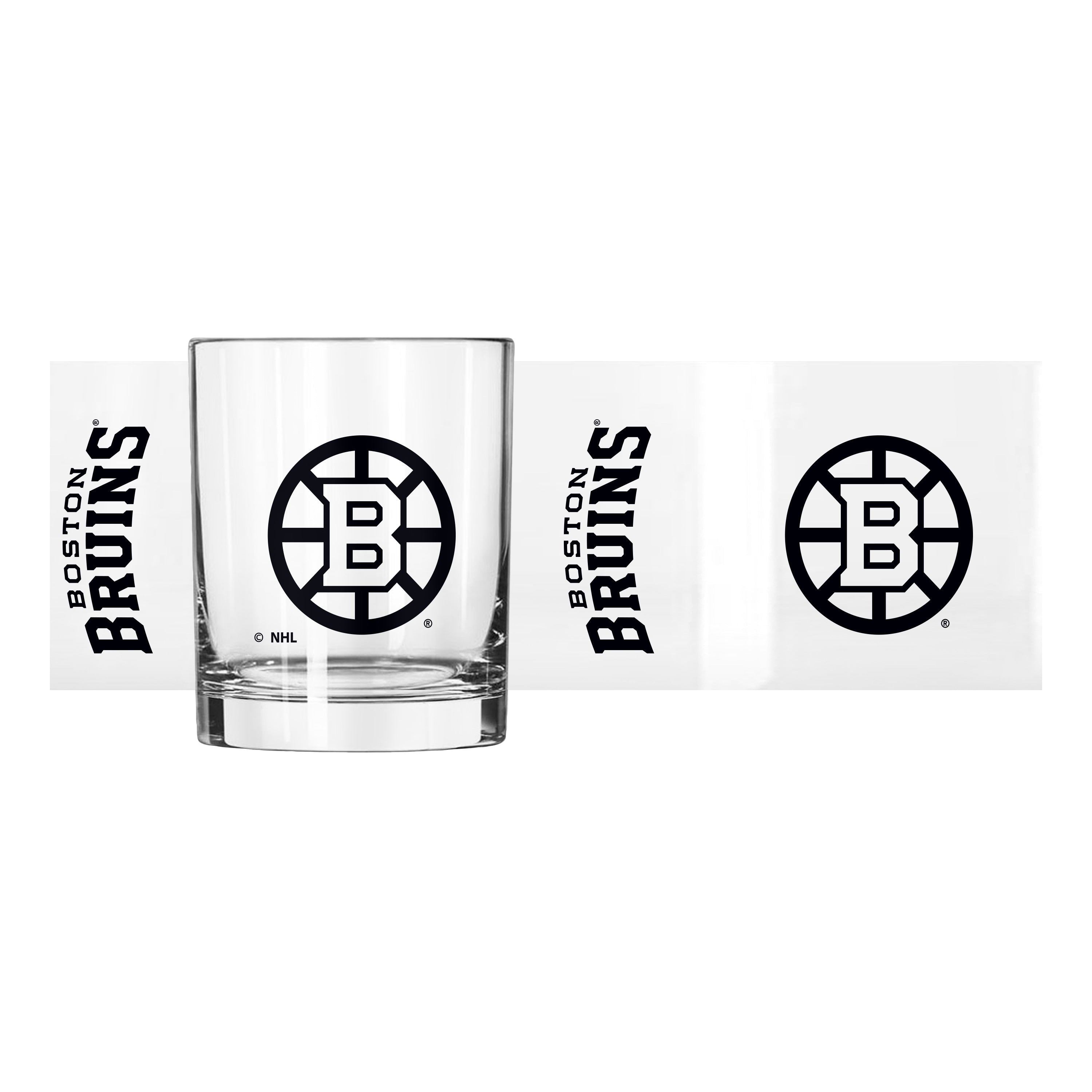Boston Bruins 14oz Gameday Rocks Glass - Sports Gifts, Sports Memorabilia, Sports Collectibles, Fan Shop