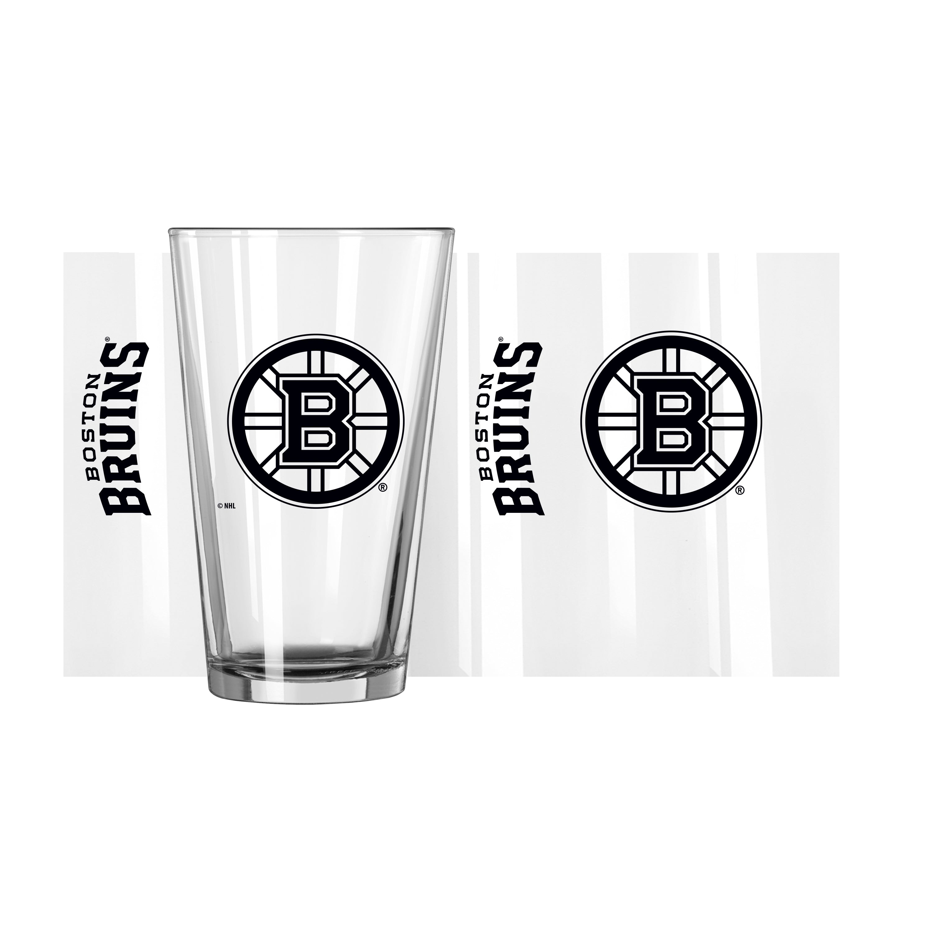 Boston Bruins 16oz Gameday Pint Glass - Sports Gifts, Sports Memorabilia, Sports Collectibles, Fan Shop