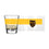 Boston Bruins Reverse Retro 2oz Colorblock Shot Glass - Sports Gifts, Sports Memorabilia, Sports Collectibles, Fan Shop