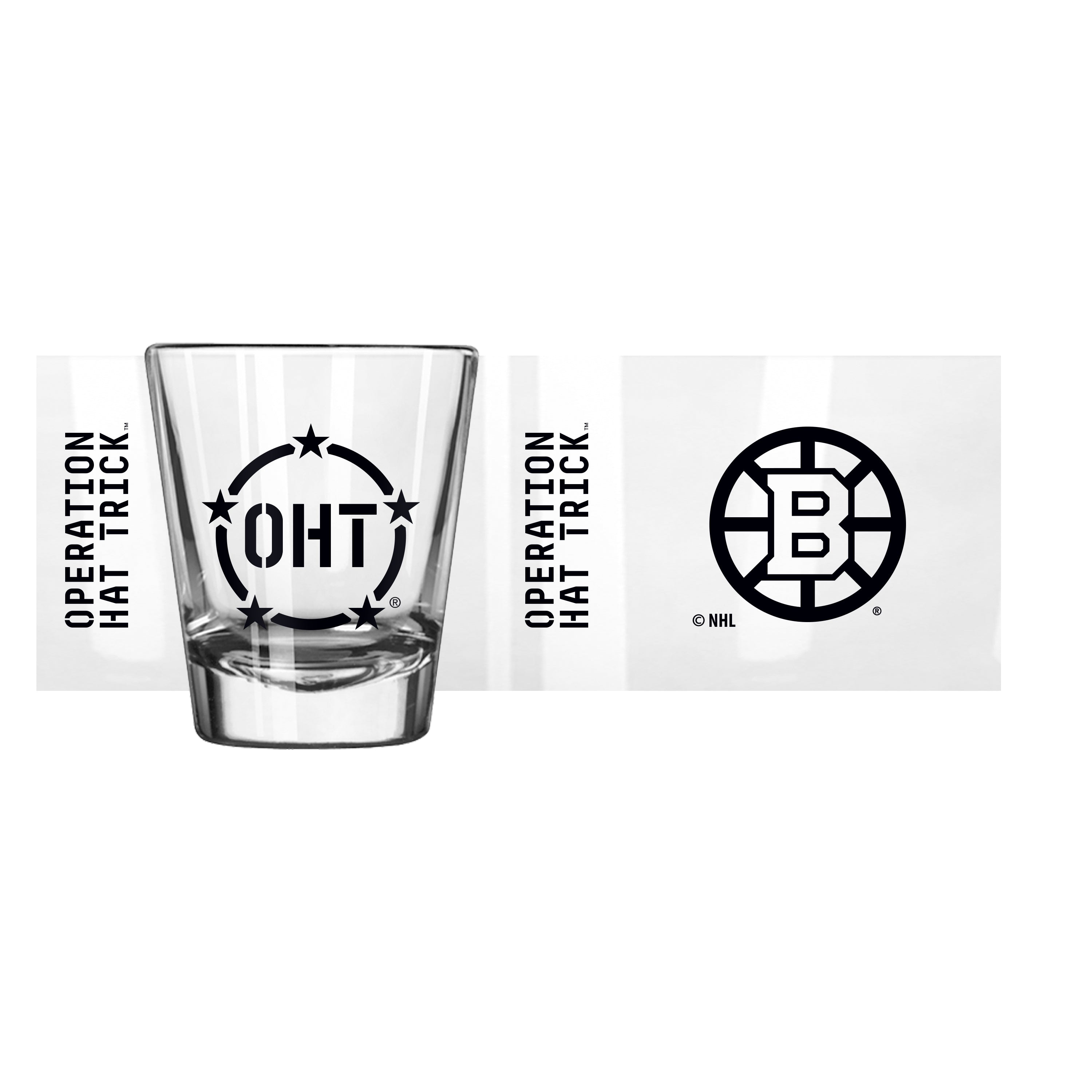 Boston Bruins OHT 2oz Shot Glass - Sports Gifts, Sports Memorabilia, Sports Collectibles, Fan Shop