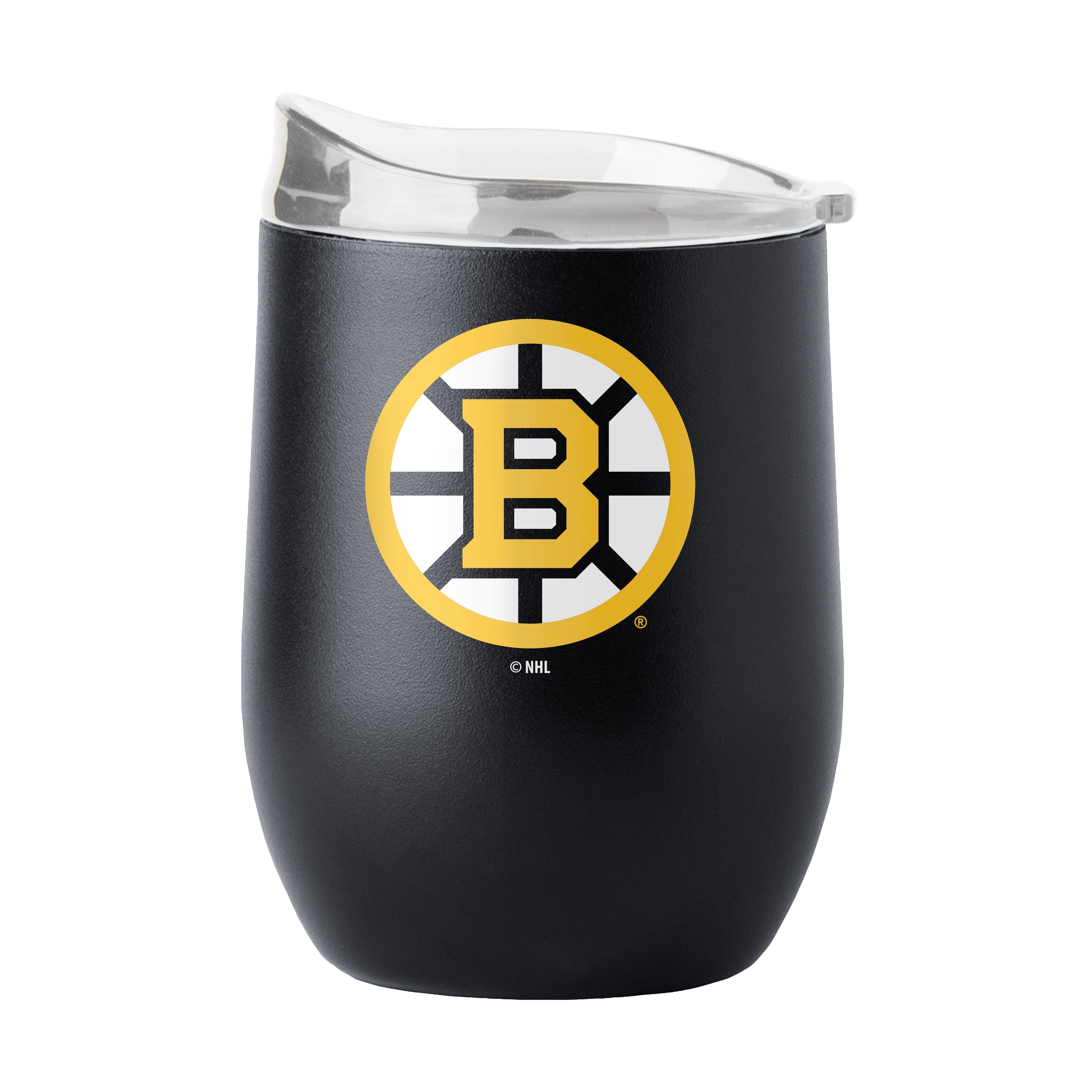 Boston Bruins 16oz Flipside Powder Coat Curved Bev