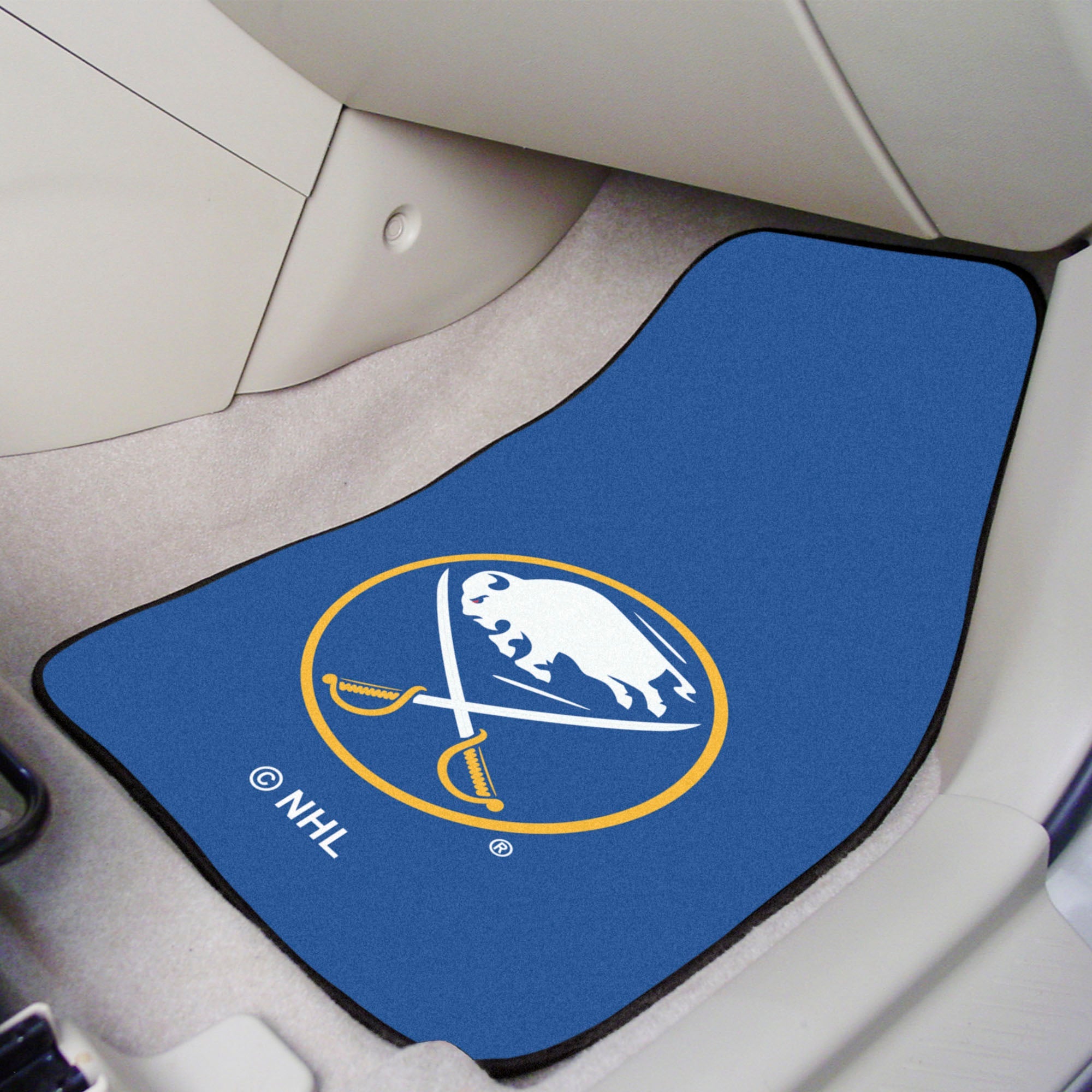 NHL - Buffalo Sabres 2-pc Carpet Car Mat Set - Sports Gifts, Sports Memorabilia, Sports Collectibles, Fan Shop