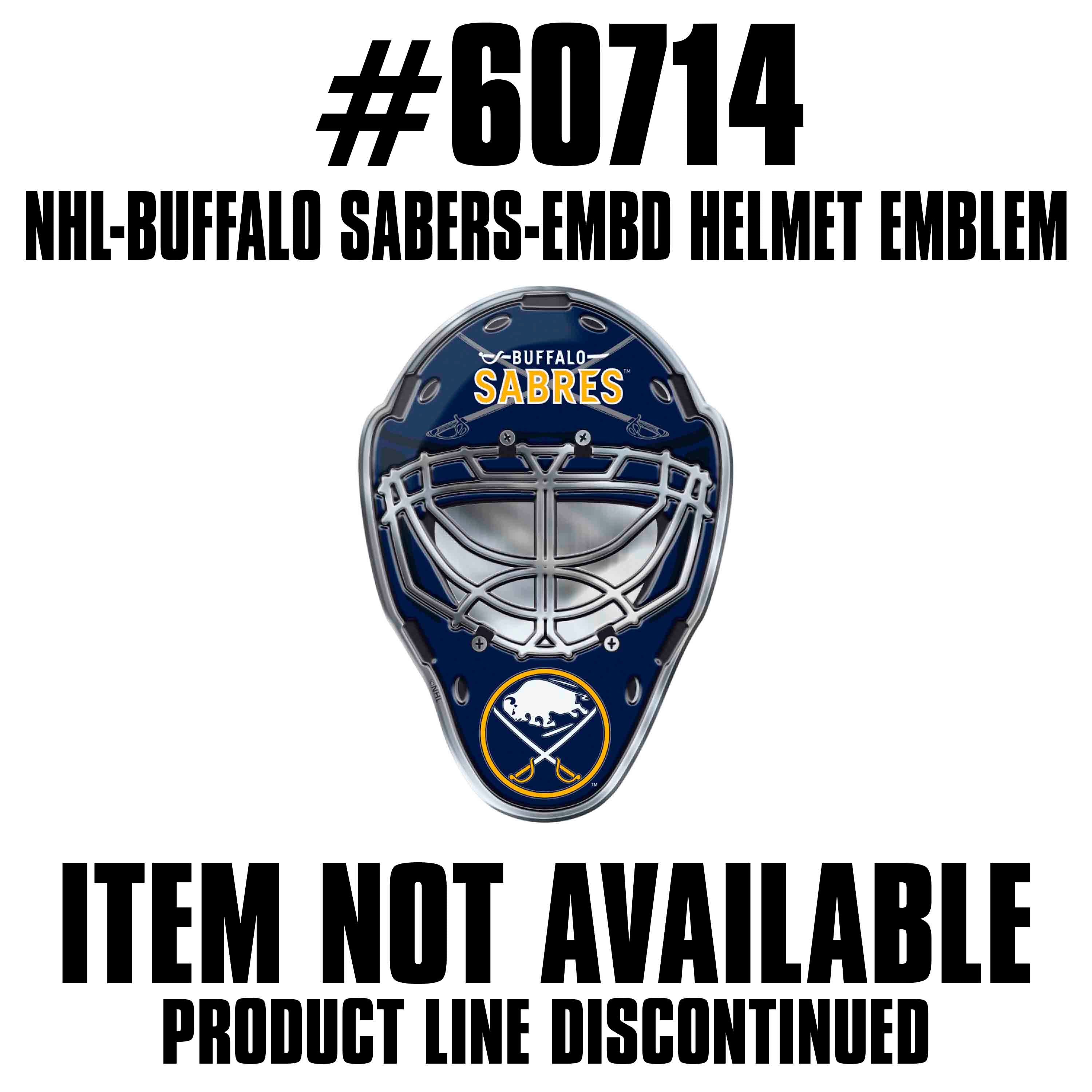 NHL - Buffalo Sabres Embossed Helmet Emblem