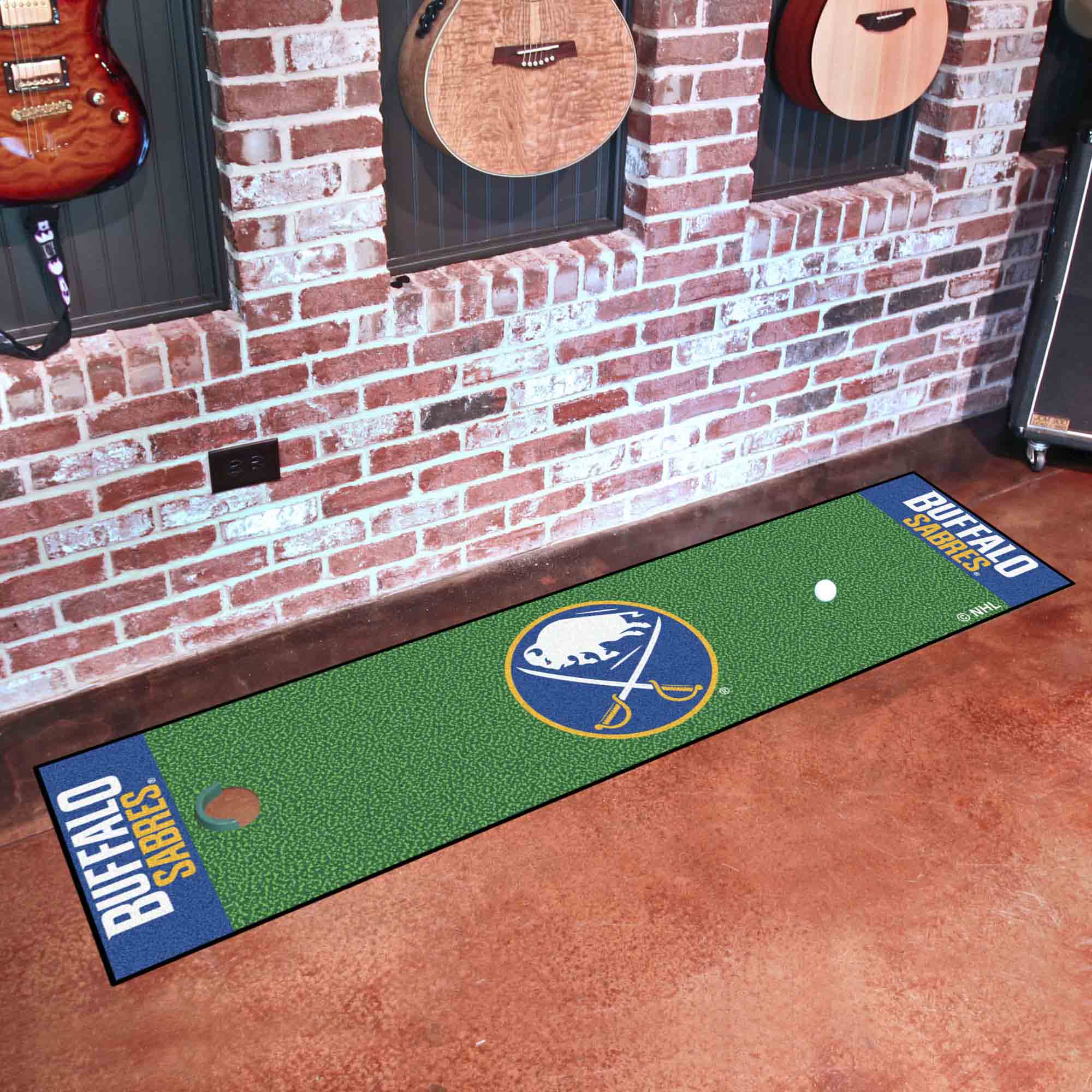 NHL - Buffalo Sabres Putting Green Mat - Sports Gifts, Sports Memorabilia, Sports Collectibles, Fan Shop