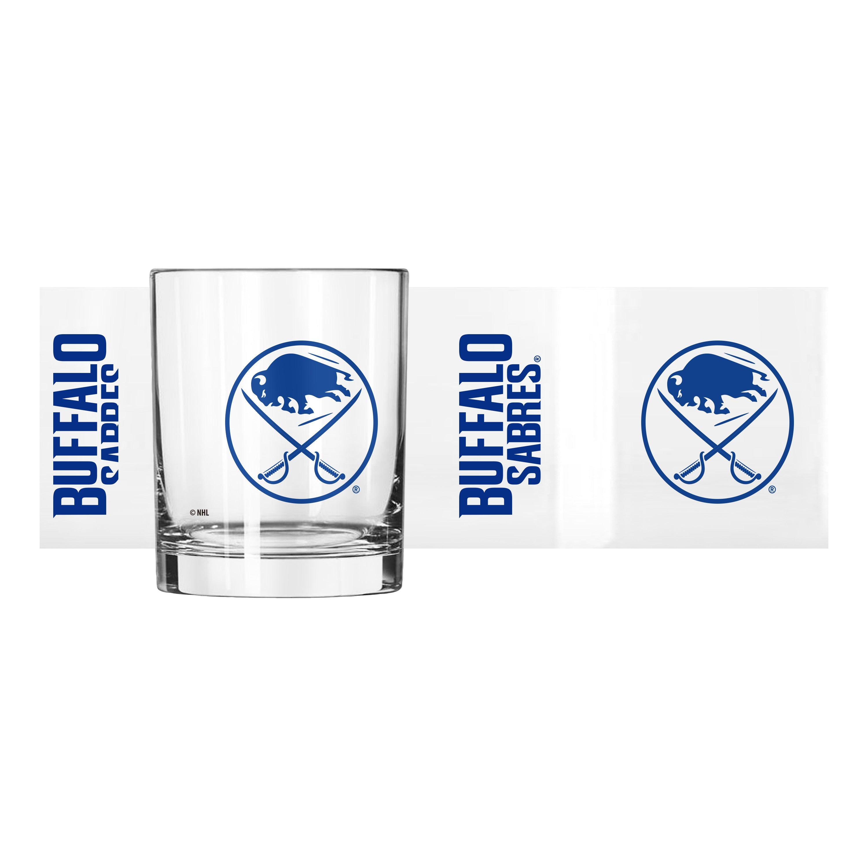 Buffalo Sabres 14oz Gameday Rocks Glass - Sports Gifts, Sports Memorabilia, Sports Collectibles, Fan Shop