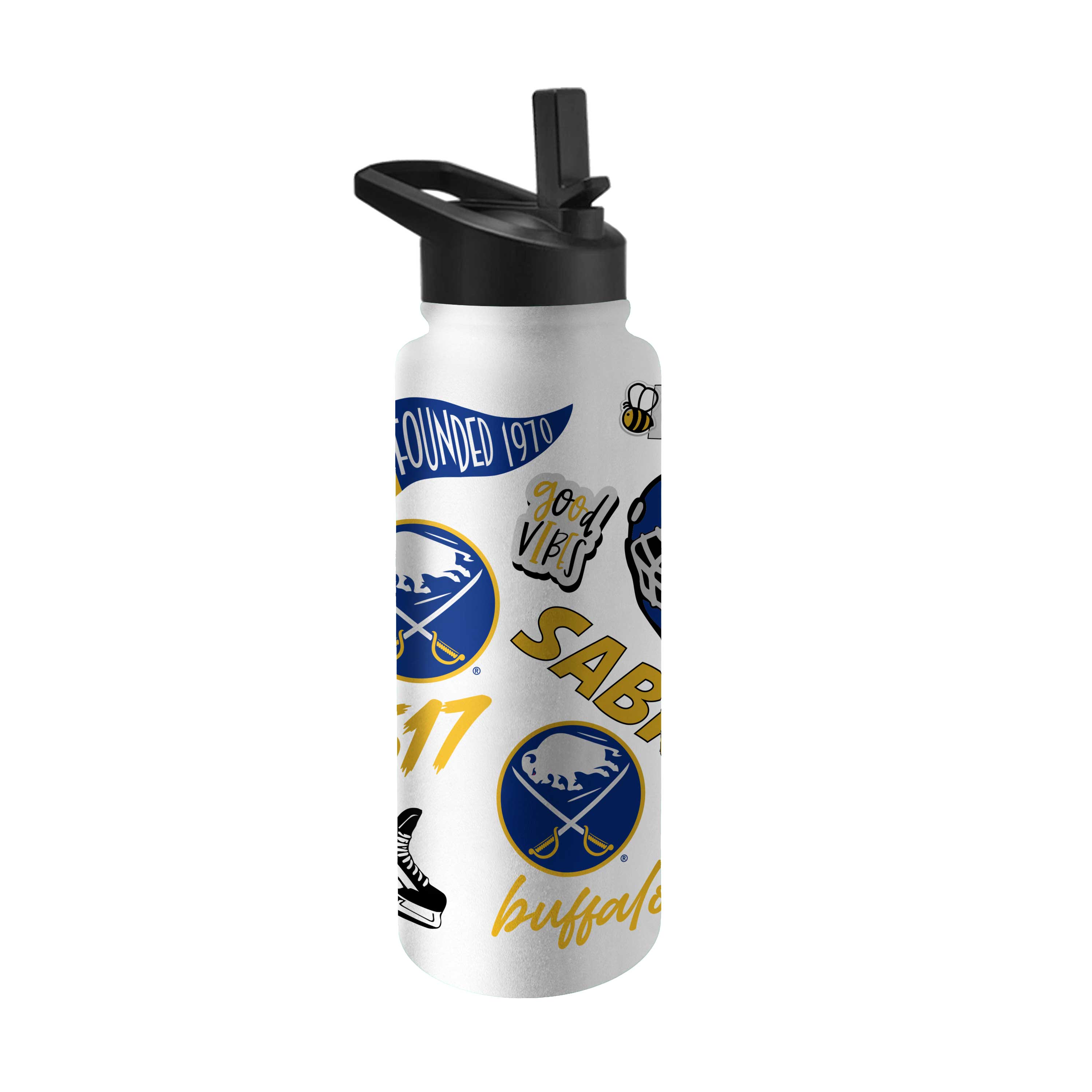 Buffalo Sabres 34oz Native Quencher Bottle - Sports Gifts, Sports Memorabilia, Sports Collectibles, Fan Shop