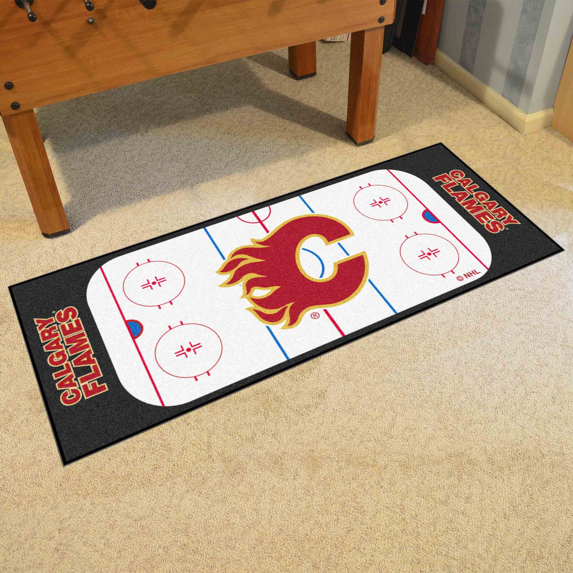 NHL - Calgary Flames Rink Runner - Sports Gifts, Sports Memorabilia, Sports Collectibles, Fan Shop