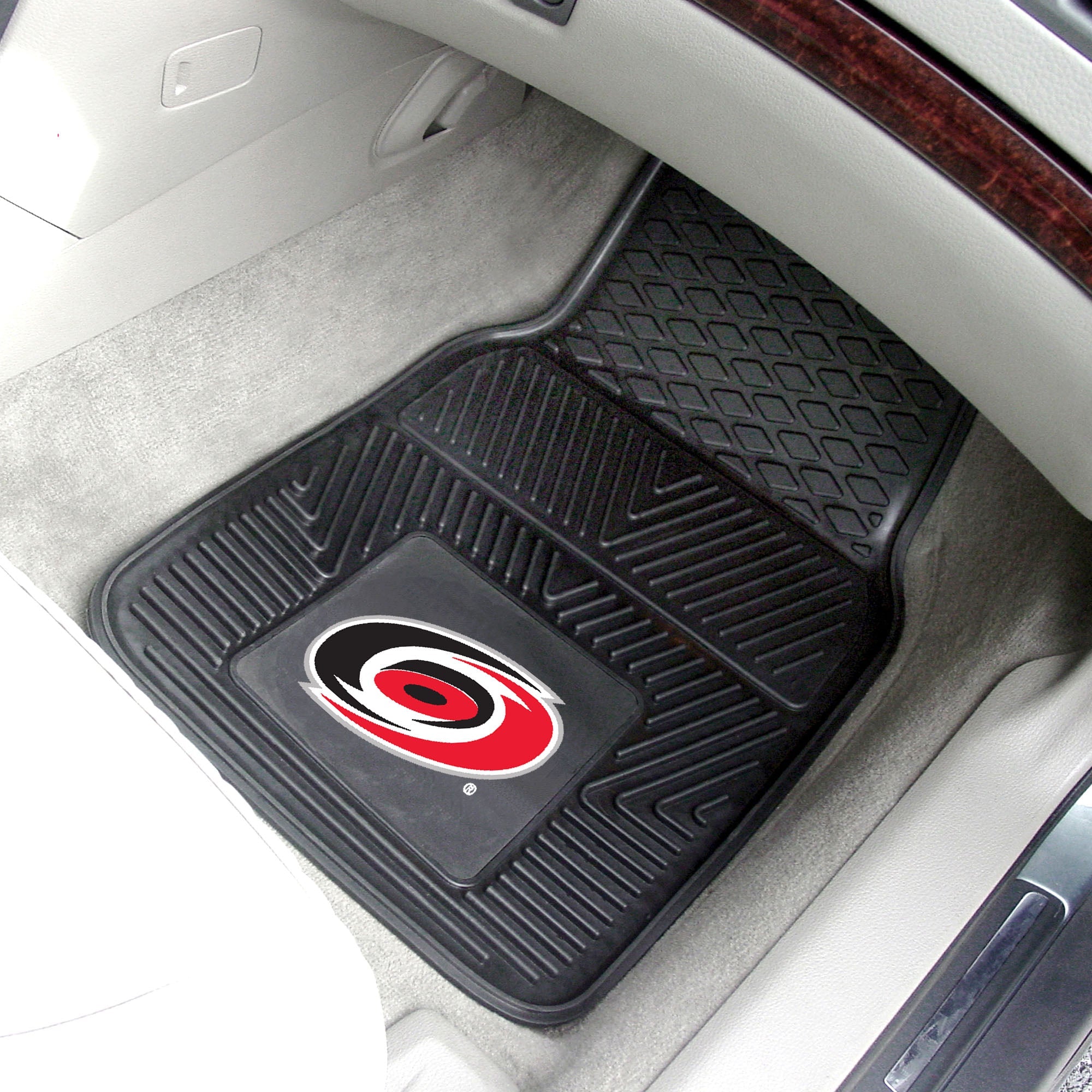 NHL - Carolina Hurricanes 2-pc Vinyl Car Mat Set - Sports Gifts, Sports Memorabilia, Sports Collectibles, Fan Shop