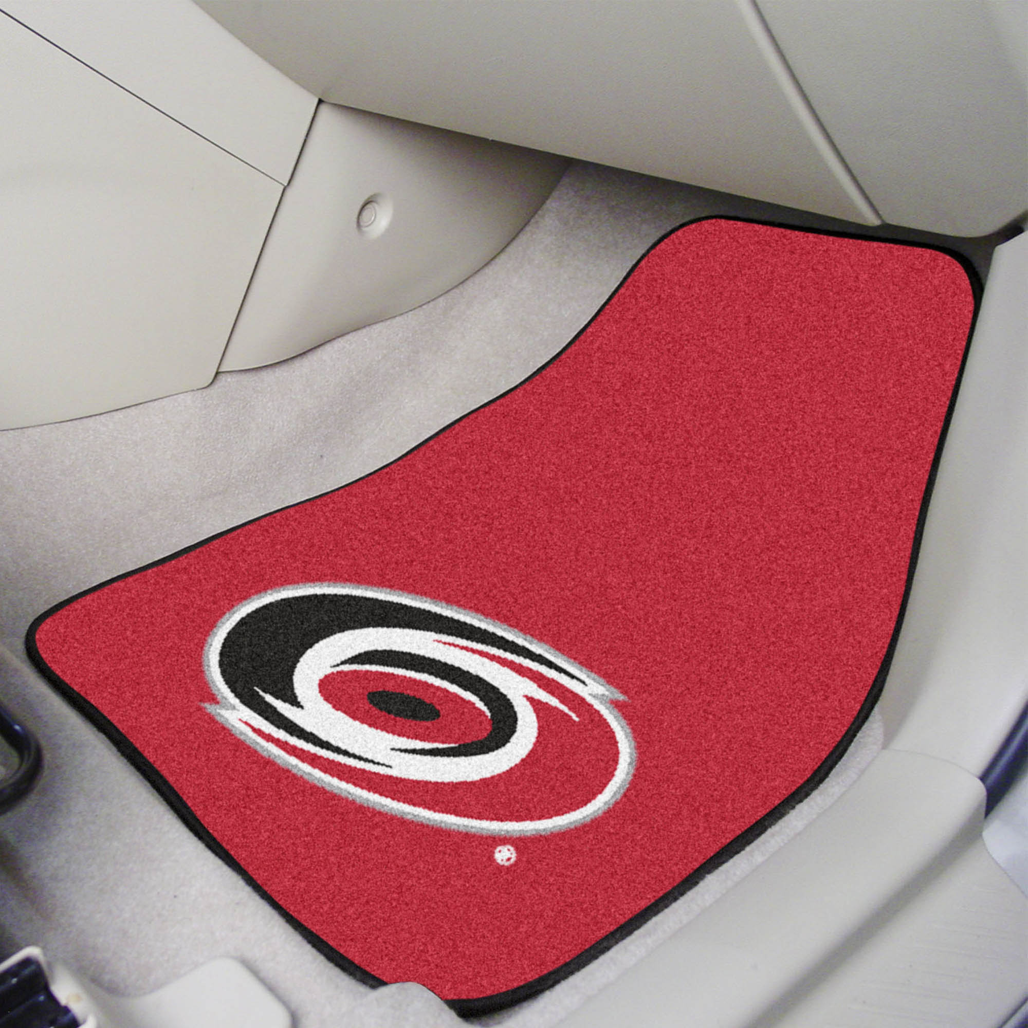 NHL - Carolina Hurricanes 2-pc Carpet Car Mat Set - Sports Gifts, Sports Memorabilia, Sports Collectibles, Fan Shop