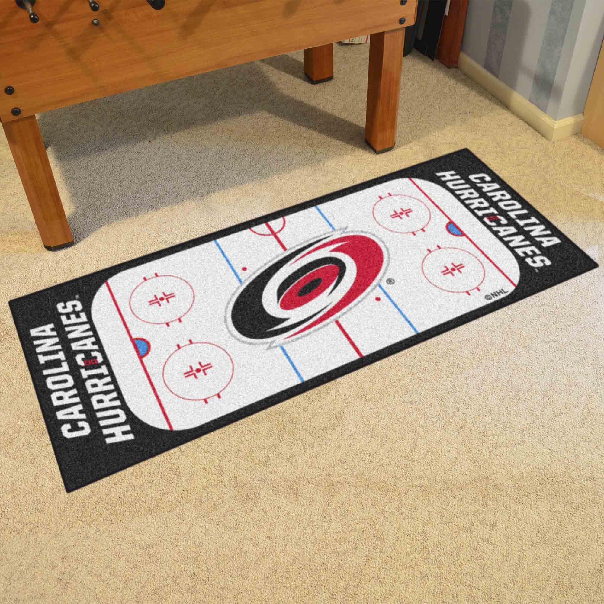 NHL - Carolina Hurricanes Rink Runner - Sports Gifts, Sports Memorabilia, Sports Collectibles, Fan Shop