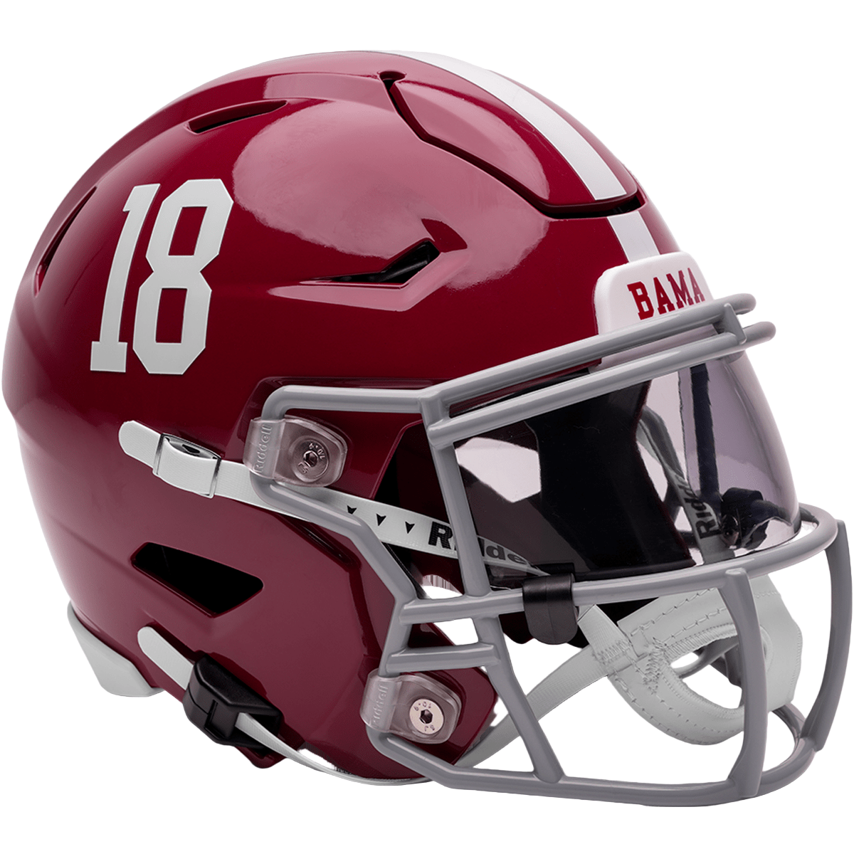 Alabama Crimson Tide #18 Riddell NCAA College SpeedFlex Mid-size Helmet