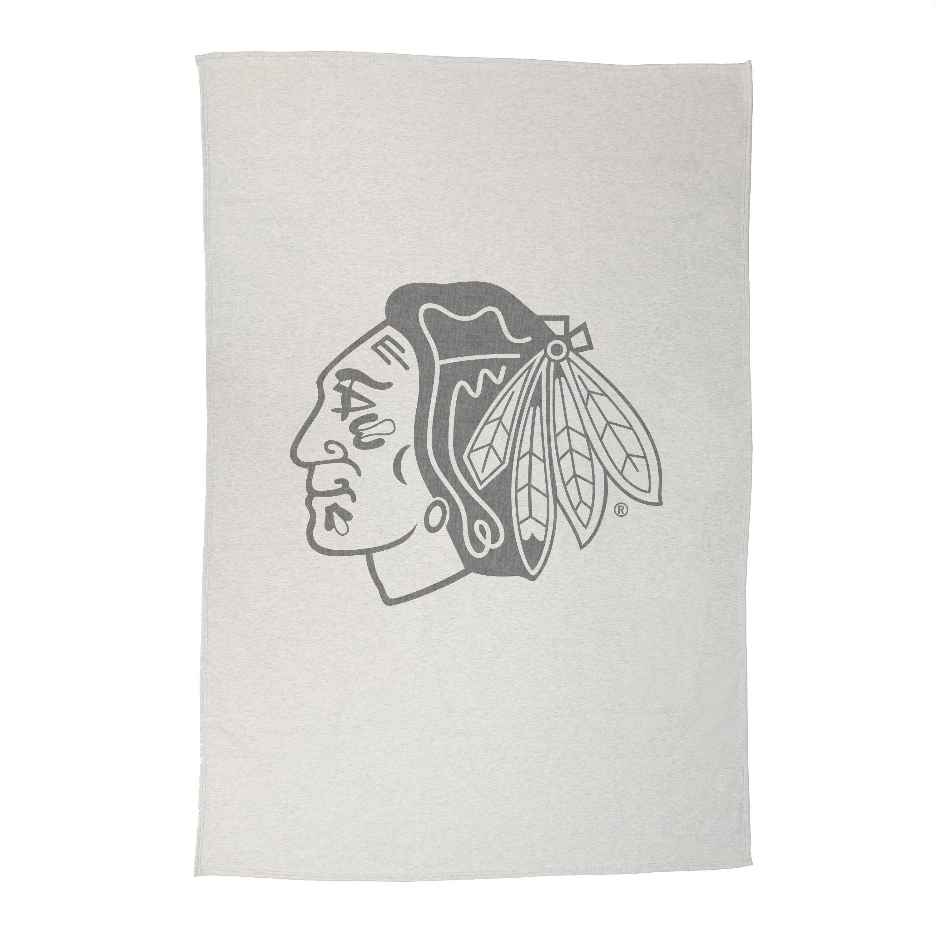 Chicago Blackhawks Oversized Logo Sublimated Sweatshirt Blanket