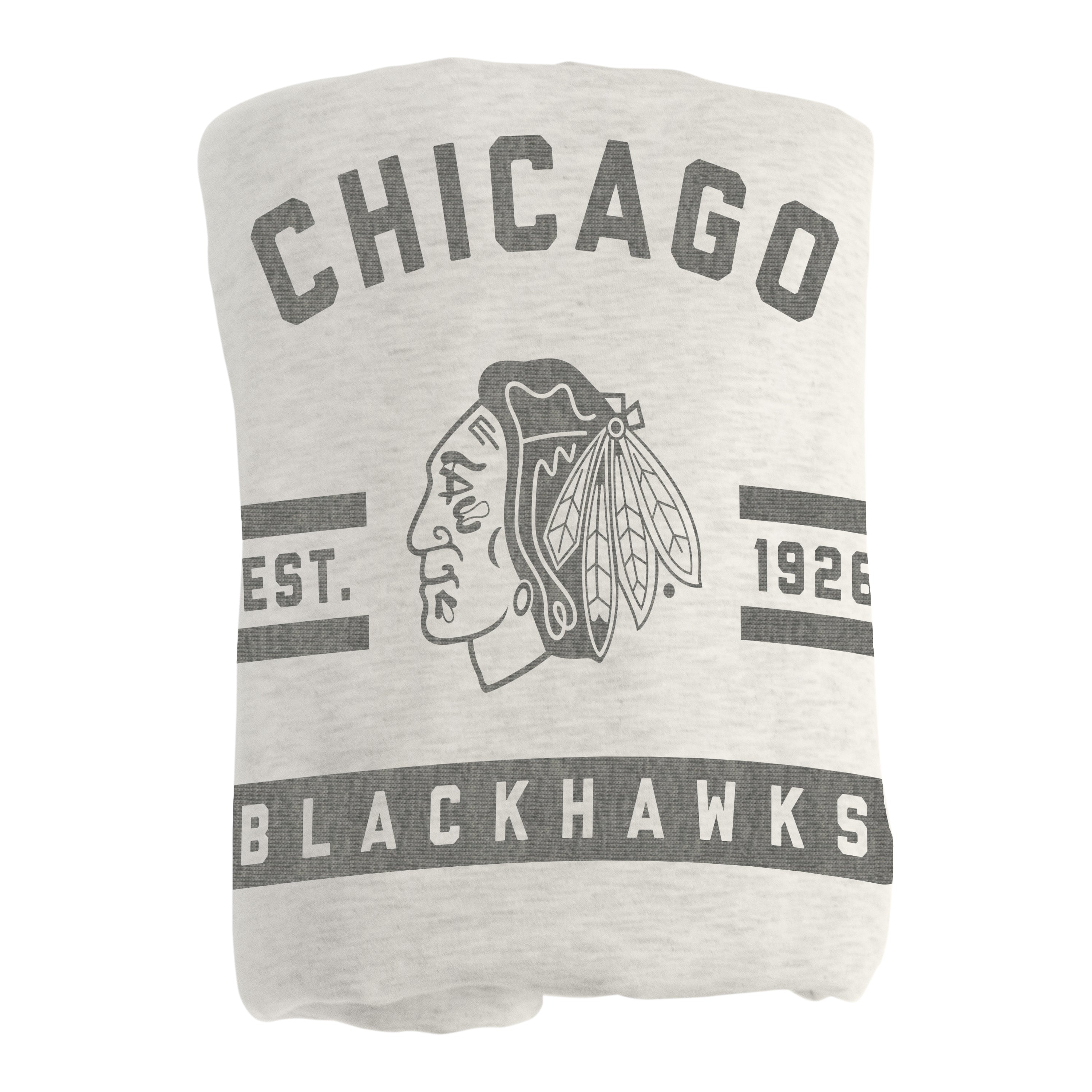Chicago Blackhawks Oatmeal Sweatshirt Blanket - Sports Gifts, Sports Memorabilia, Sports Collectibles, Fan Shop