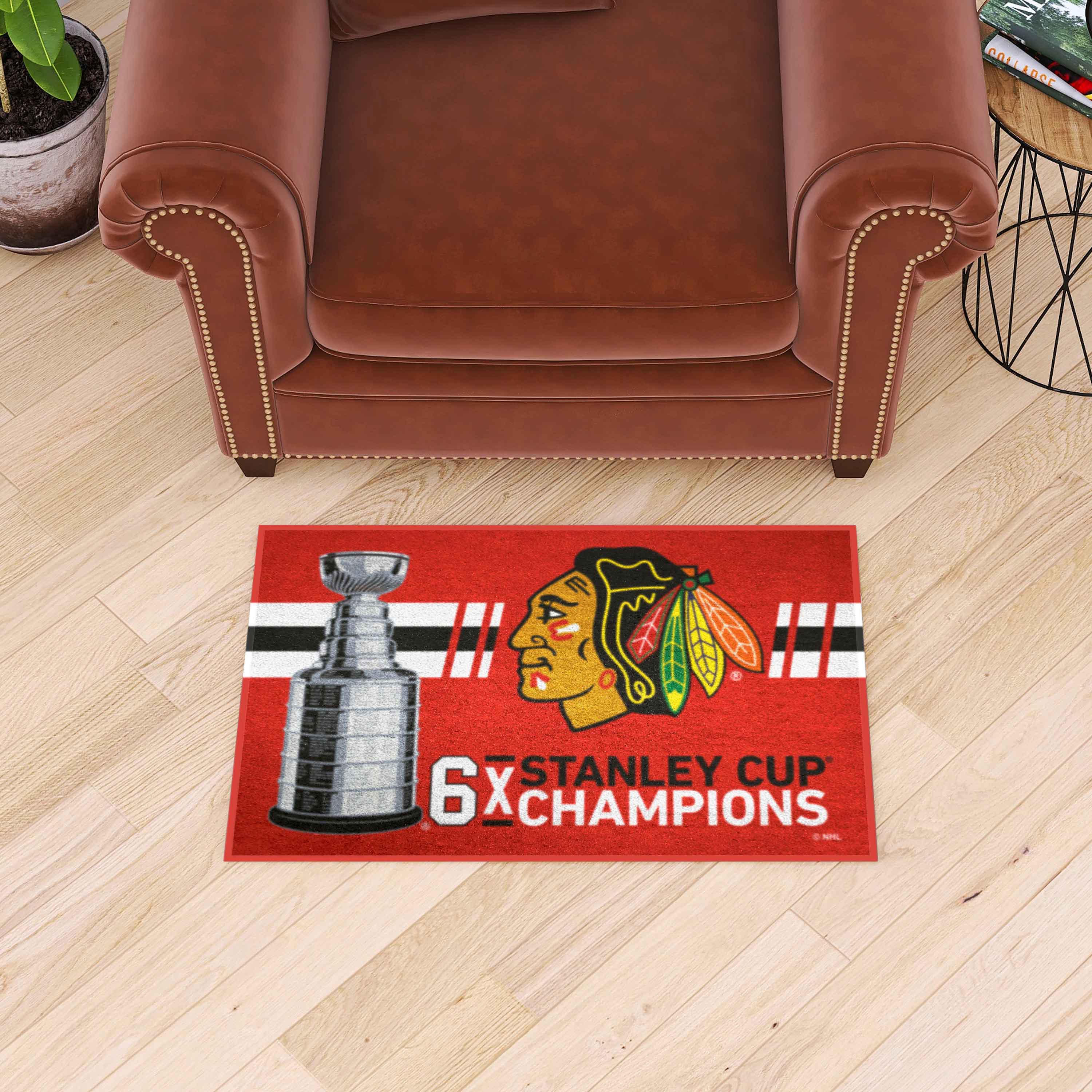 NHL - Chicago Blackhawks Starter Mat - Dynasty - Sports Gifts, Sports Memorabilia, Sports Collectibles, Fan Shop