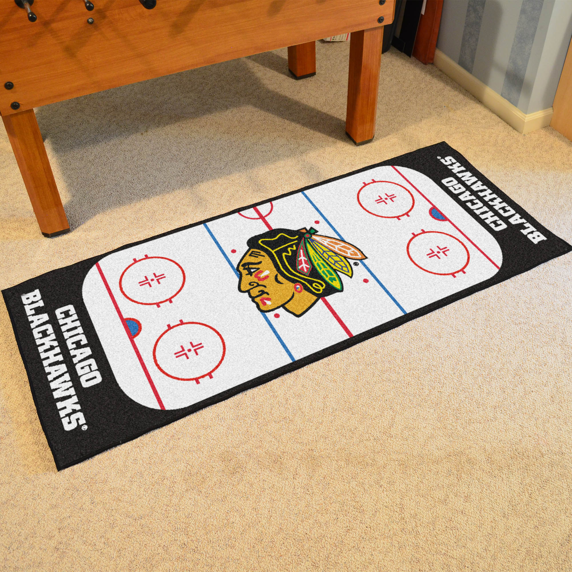 NHL - Chicago Blackhawks Rink Runner - Sports Gifts, Sports Memorabilia, Sports Collectibles, Fan Shop