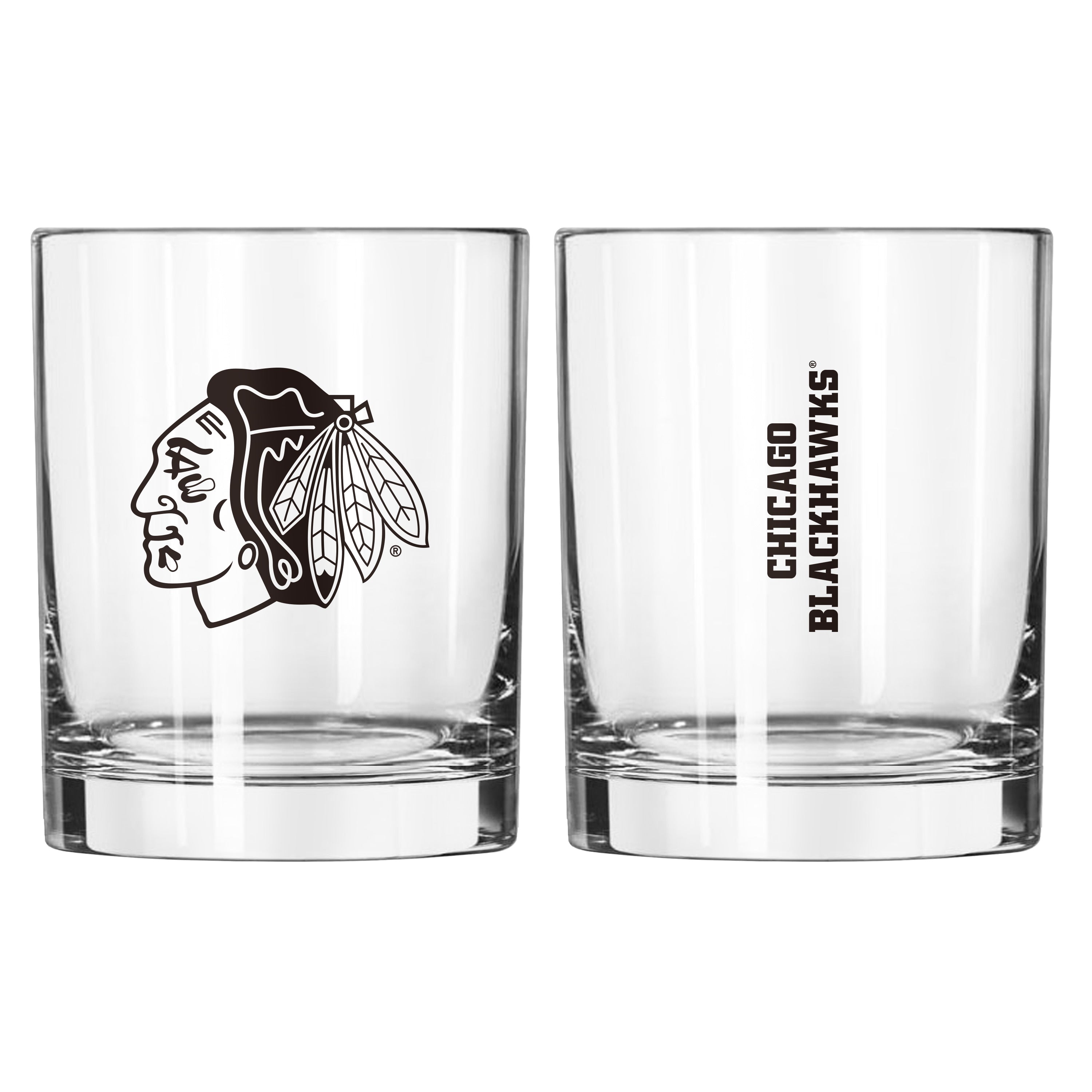 Chicago Blackhawks 14oz Gameday Rocks Glass