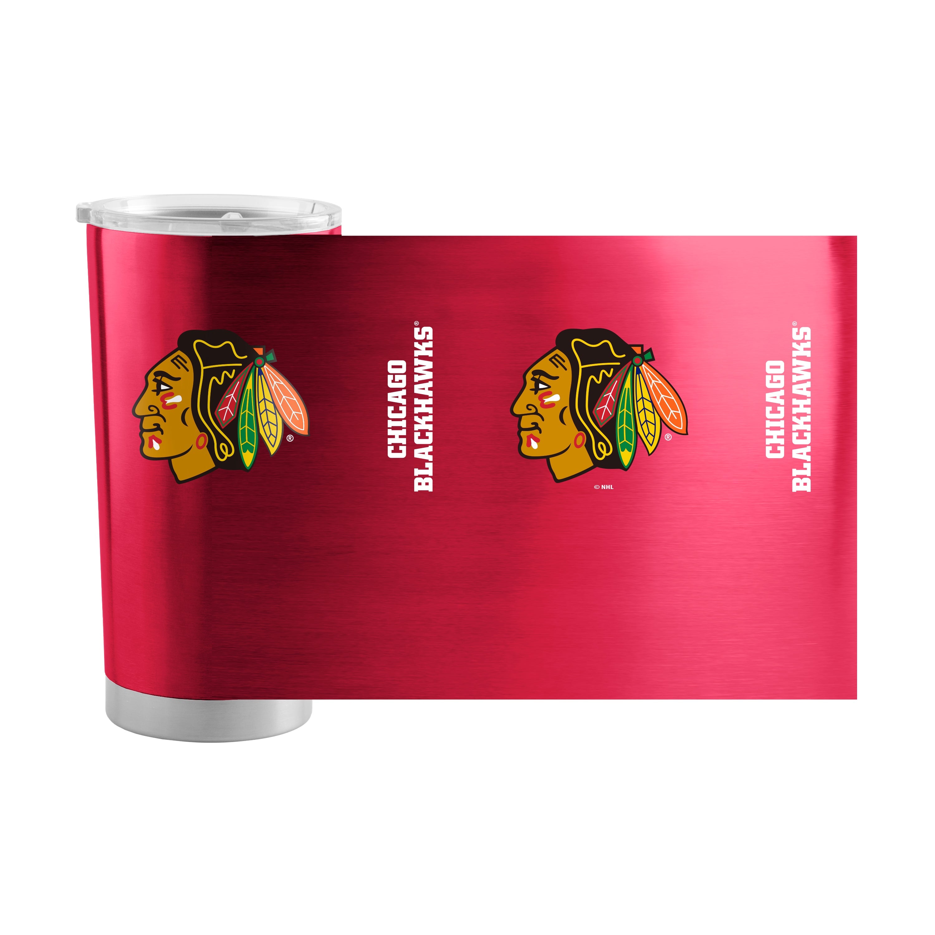 Chicago Blackhawks 20oz Gameday Stainless Steel Tumbler - Sports Gifts, Sports Memorabilia, Sports Collectibles, Fan Shop