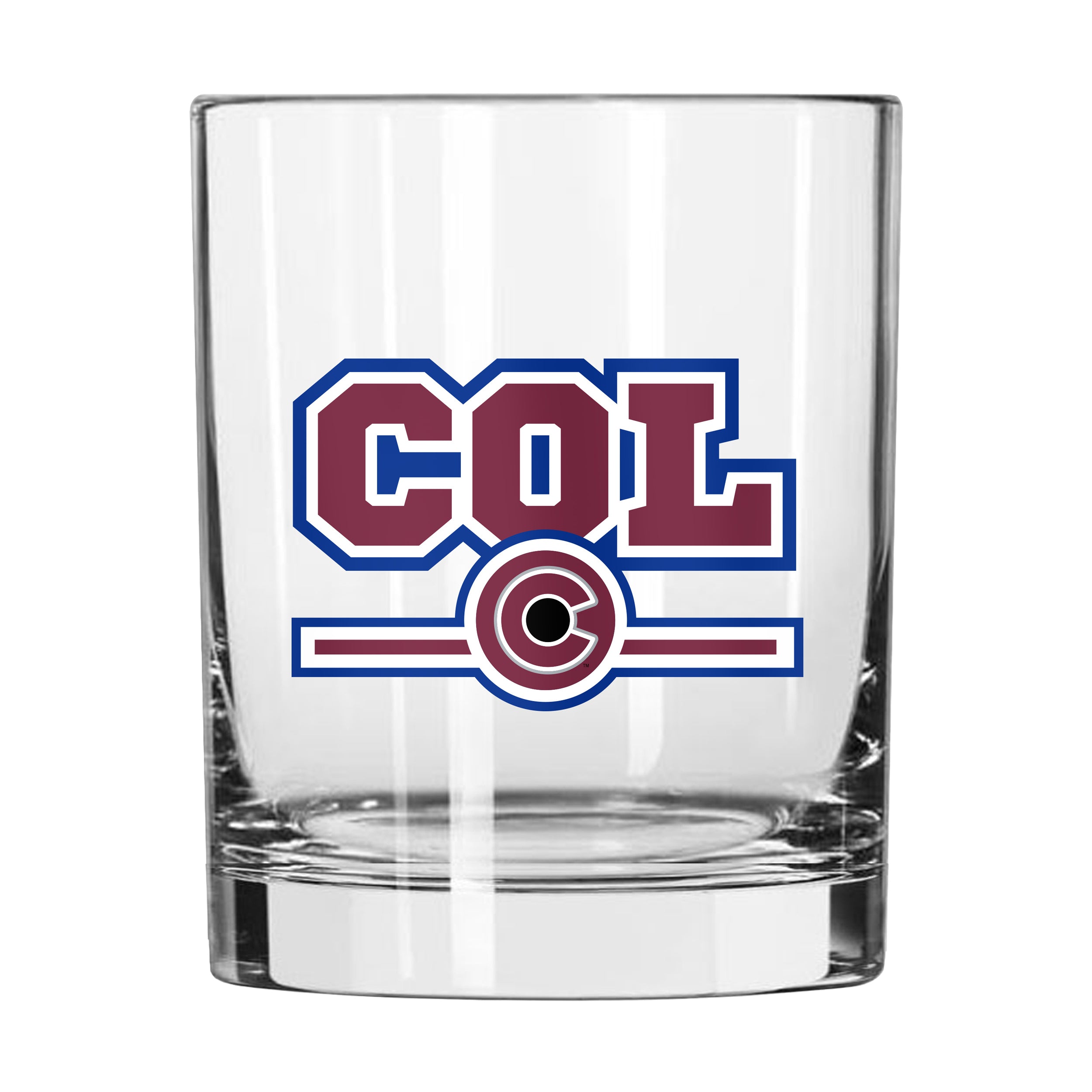 Colorado Avalanche 14oz Letterman Rocks Glass