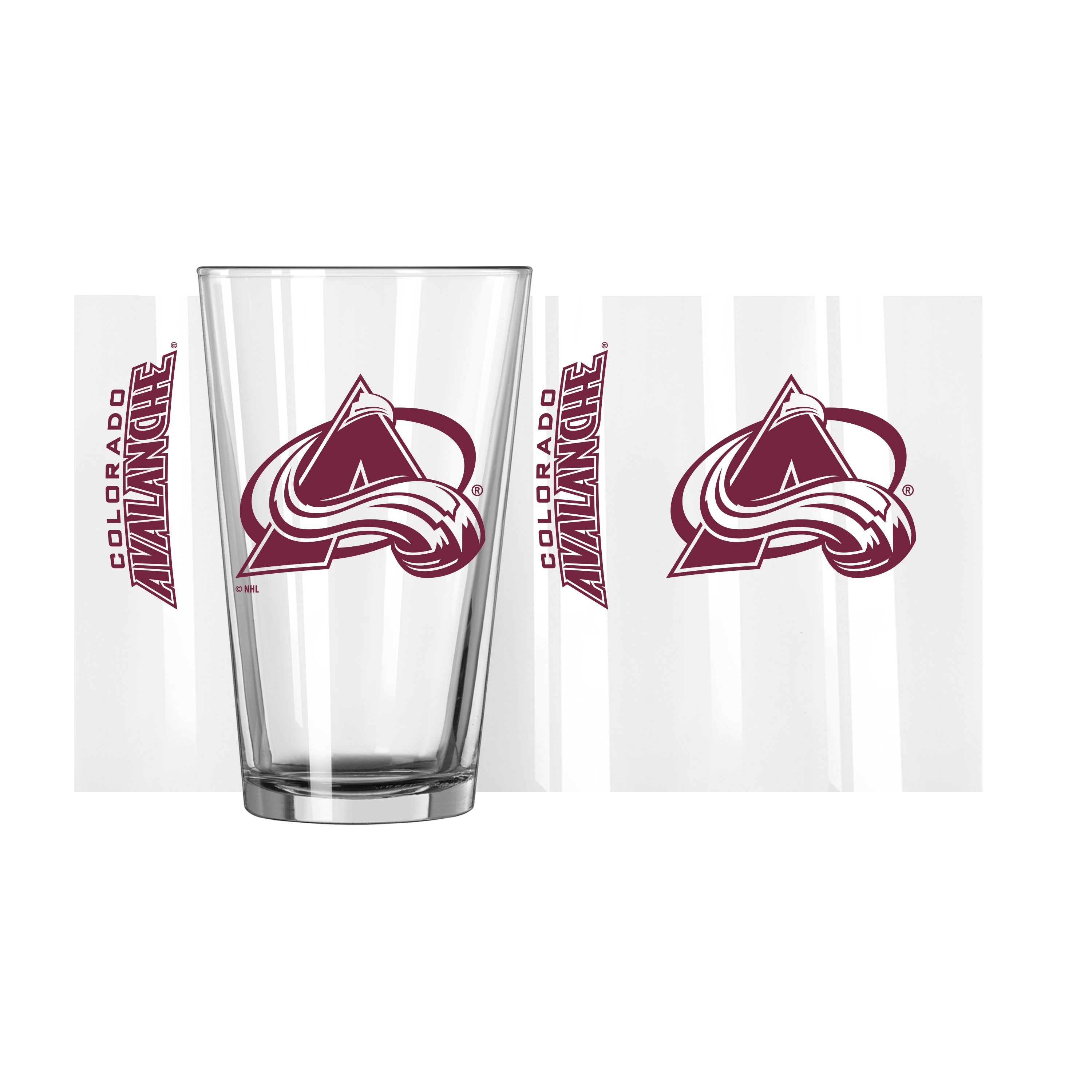 Colorado Avalanche 16oz Gameday Pint Glass - Sports Gifts, Sports Memorabilia, Sports Collectibles, Fan Shop