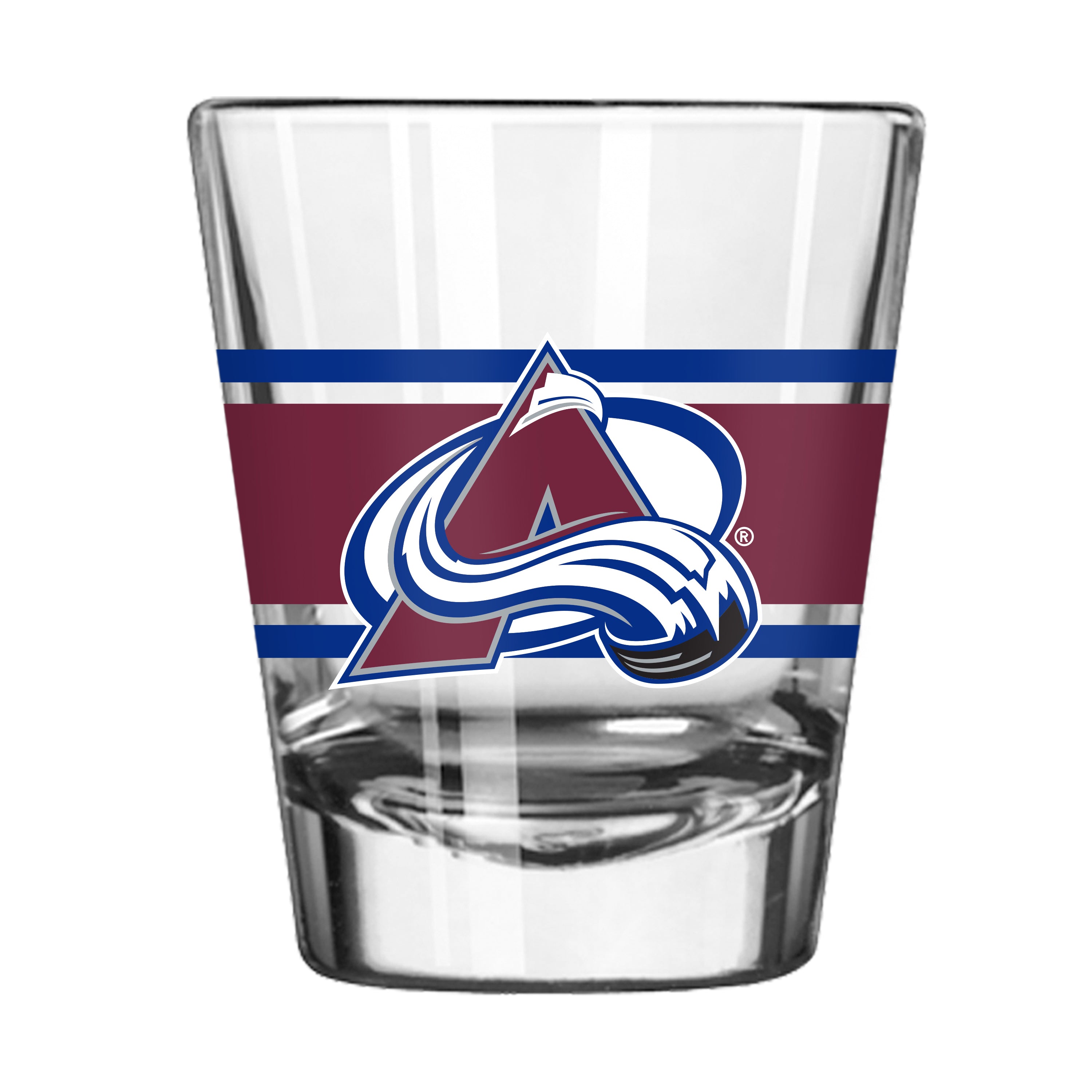Colorado Avalanche 2oz Stripe Shot Glass