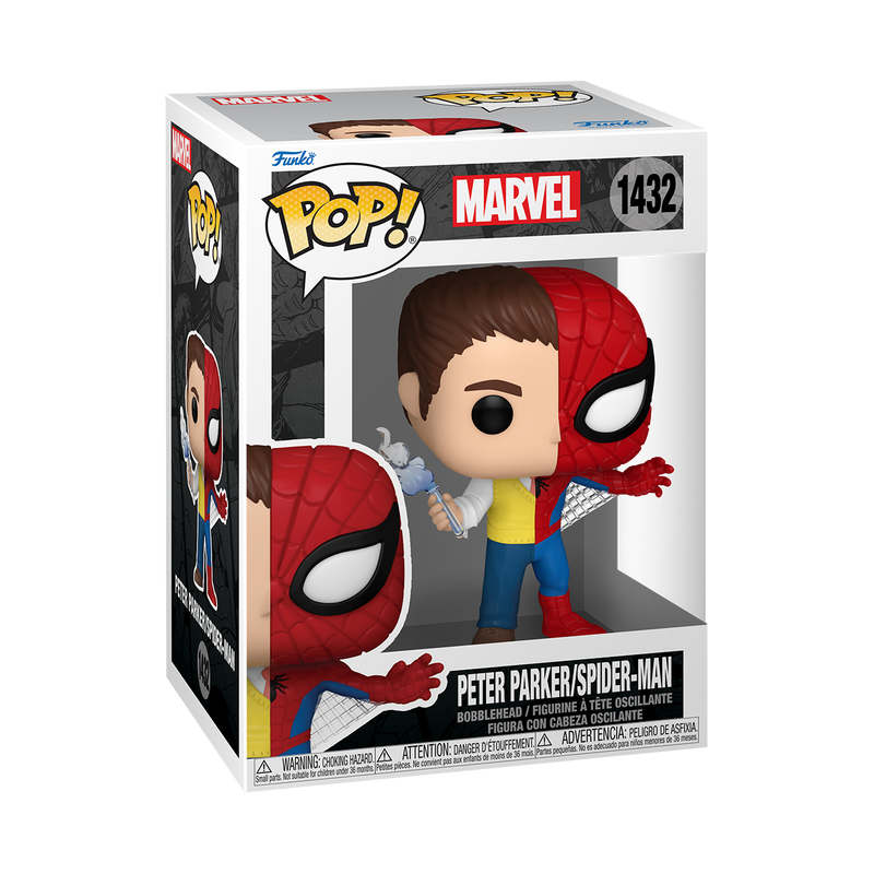 POP! Marvel: Split- Spider/Parker - Sports Collectibles, Sports Memorabilia, Sports Fan Shop, Sports Gifts