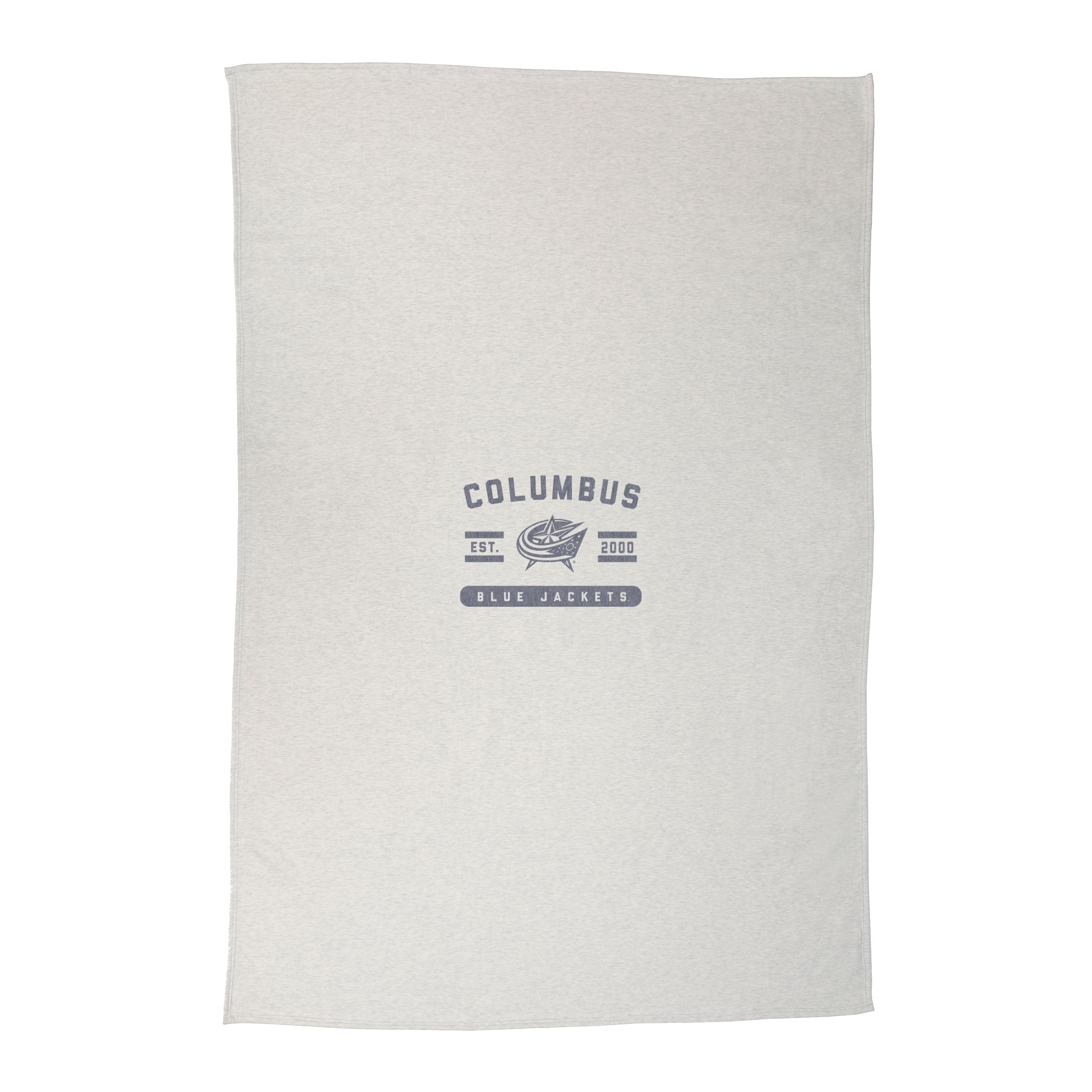 Columbus Blue Jackets Sublimated Sweatshirt Blanket