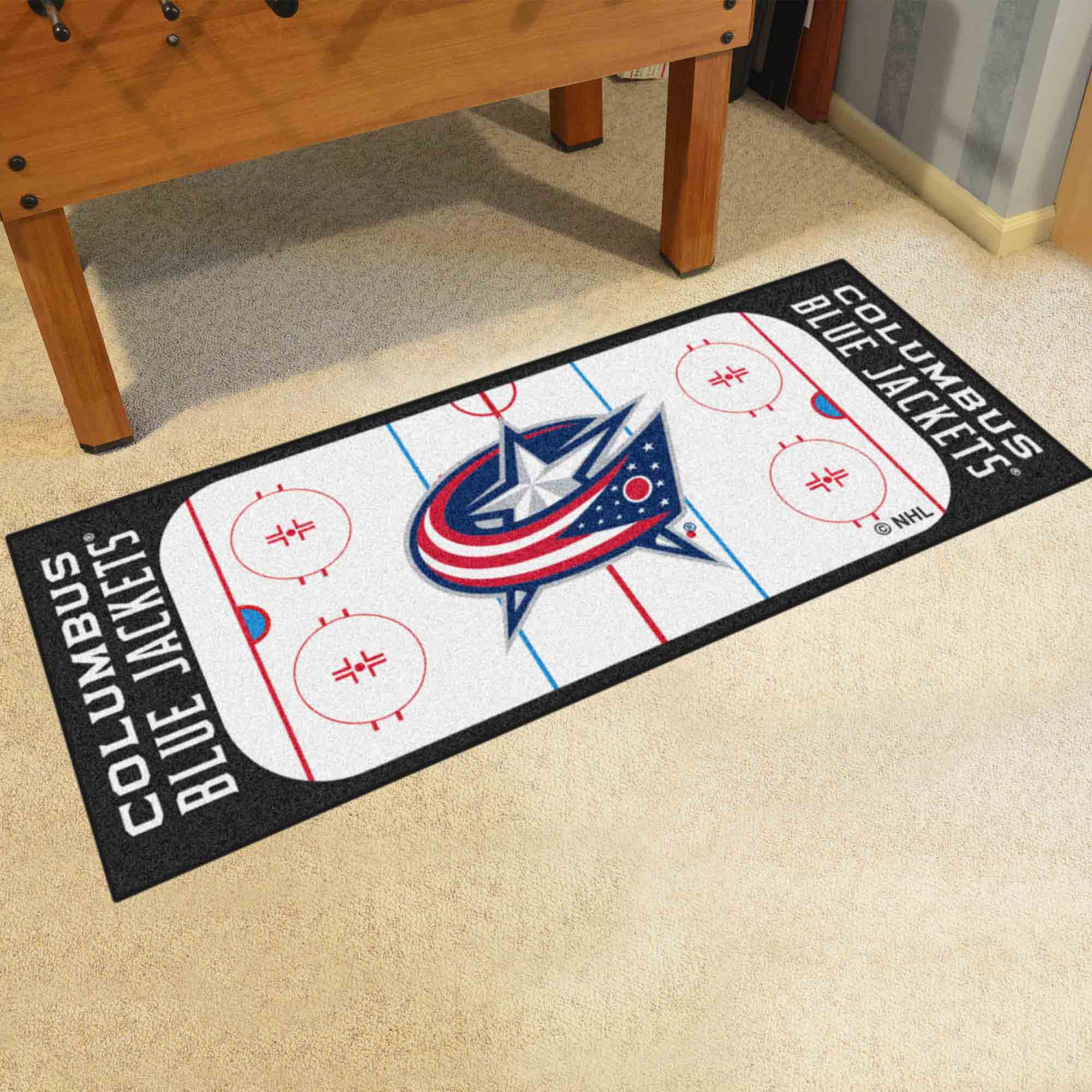 NHL - Columbus Blue Jackets Rink Runner - Sports Gifts, Sports Memorabilia, Sports Collectibles, Fan Shop